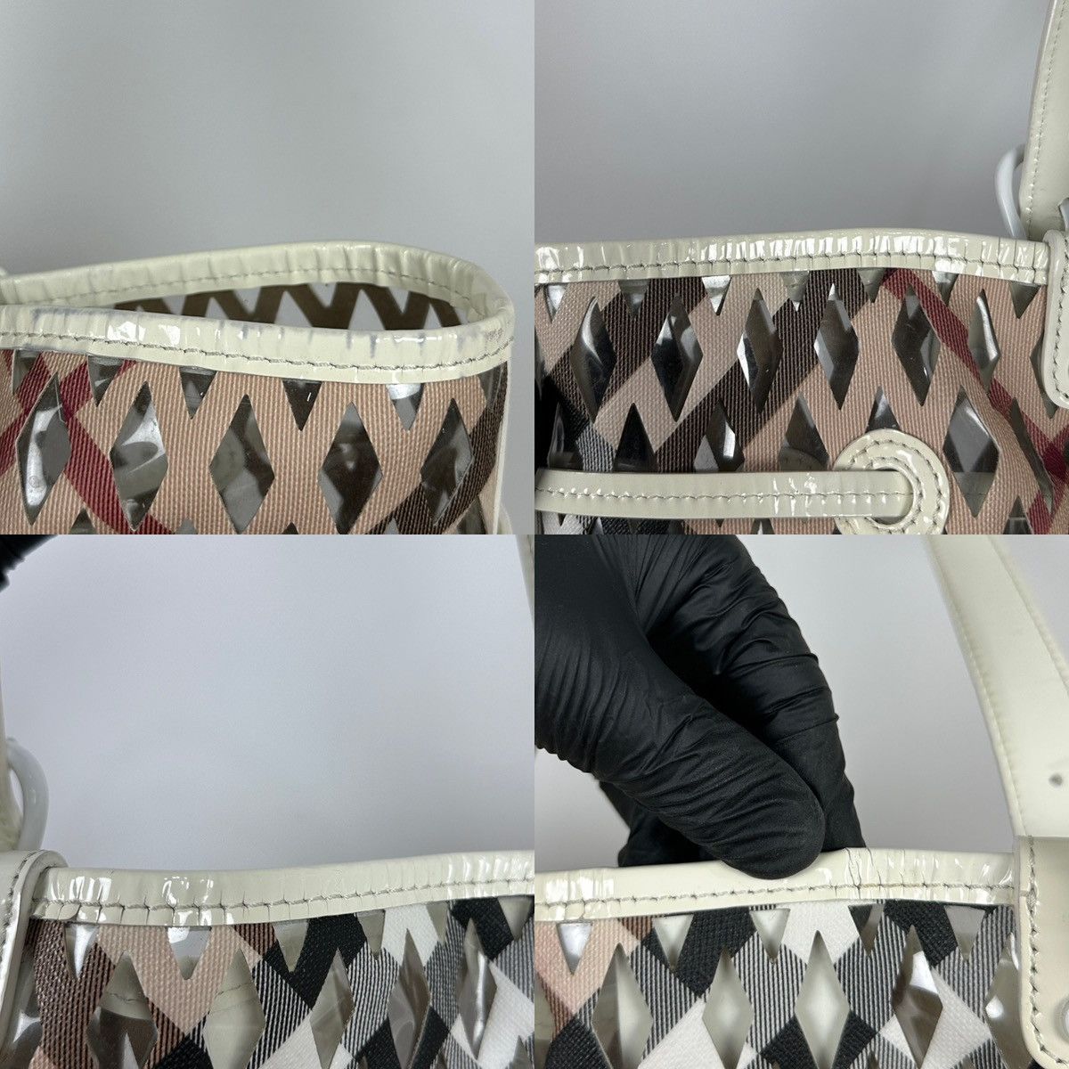 Burberry Vintage Burberry Supernova Check Net Bucket PVC Shoulder Bag Size ONE SIZE - 23 Thumbnail