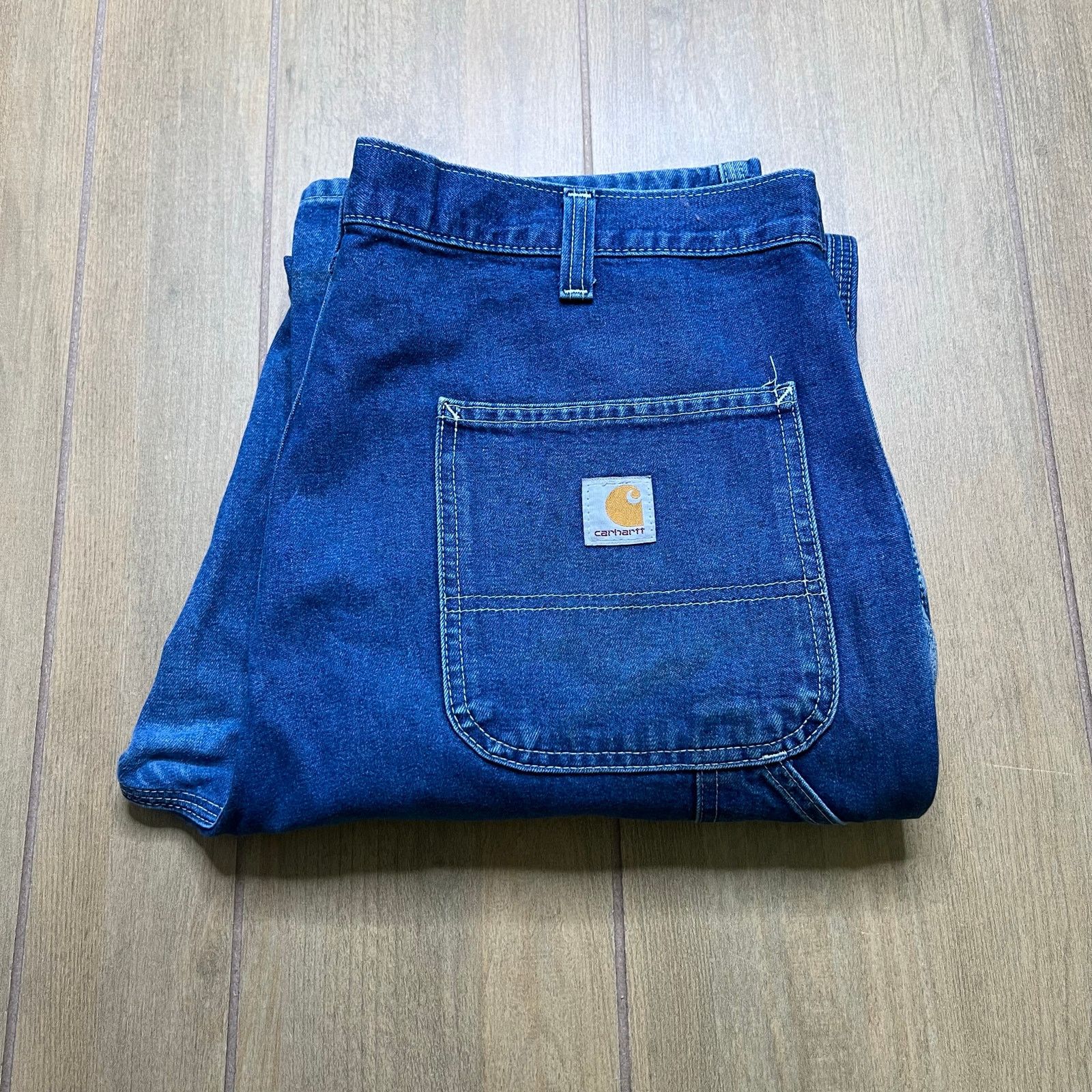 Carhartt Carhartt Dungaree Fit Carpenter Jeans 36x36 Blue Denim baggy Size US 36 / EU 52 - 1 Thumbnail
