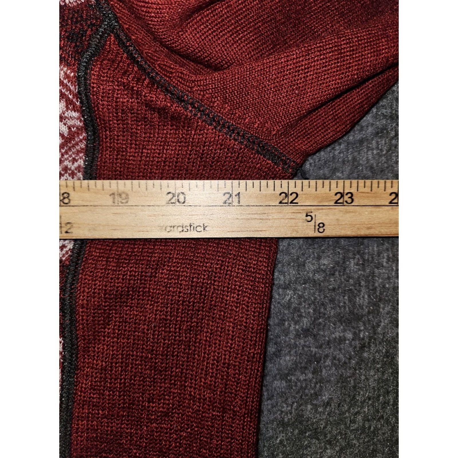 Eddie Bauer Eddie Bauer Full Zip Sweater Women's XL Red Fair Isle Wool Blend Classic Holiday Outdoor Ski Size XL / US 12-14 / IT 48-50 - 3 Thumbnail