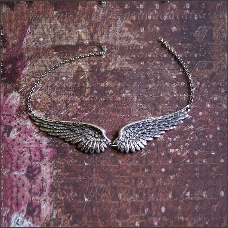 Vintage Vintage Angel Wings Pendant Necklace Size ONE SIZE - 2 Thumbnail