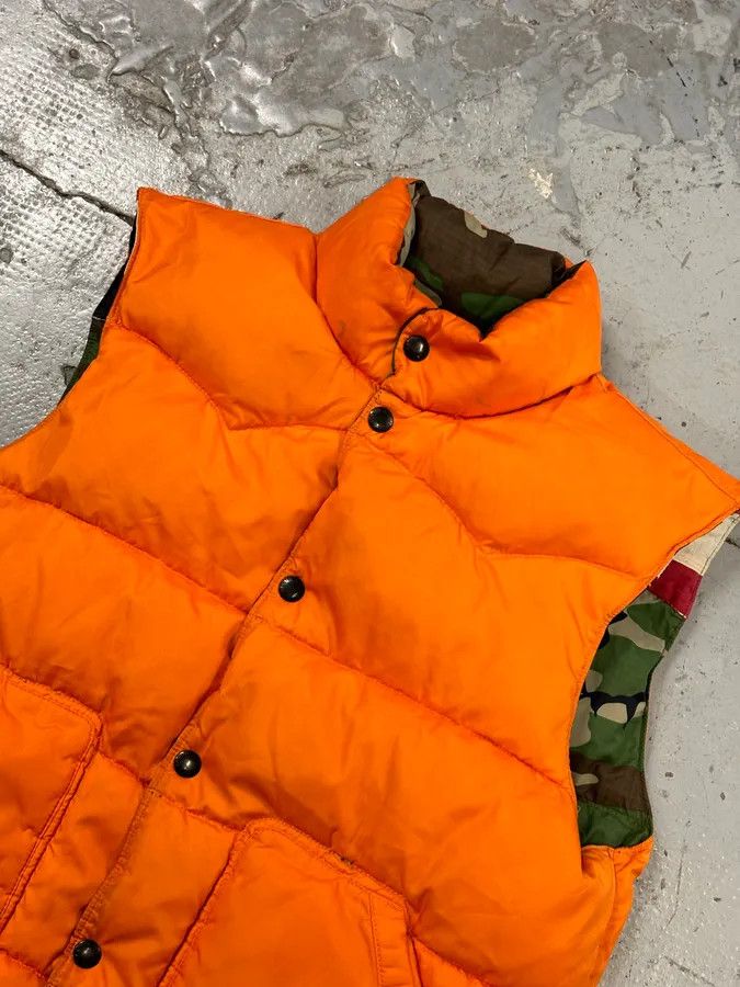 Polo Ralph Lauren 2010s Ralph Lauren Denim & Supply Orange Camo Reversible Puffer Vest Size US M / EU 48-50 / 2 - 10 Thumbnail