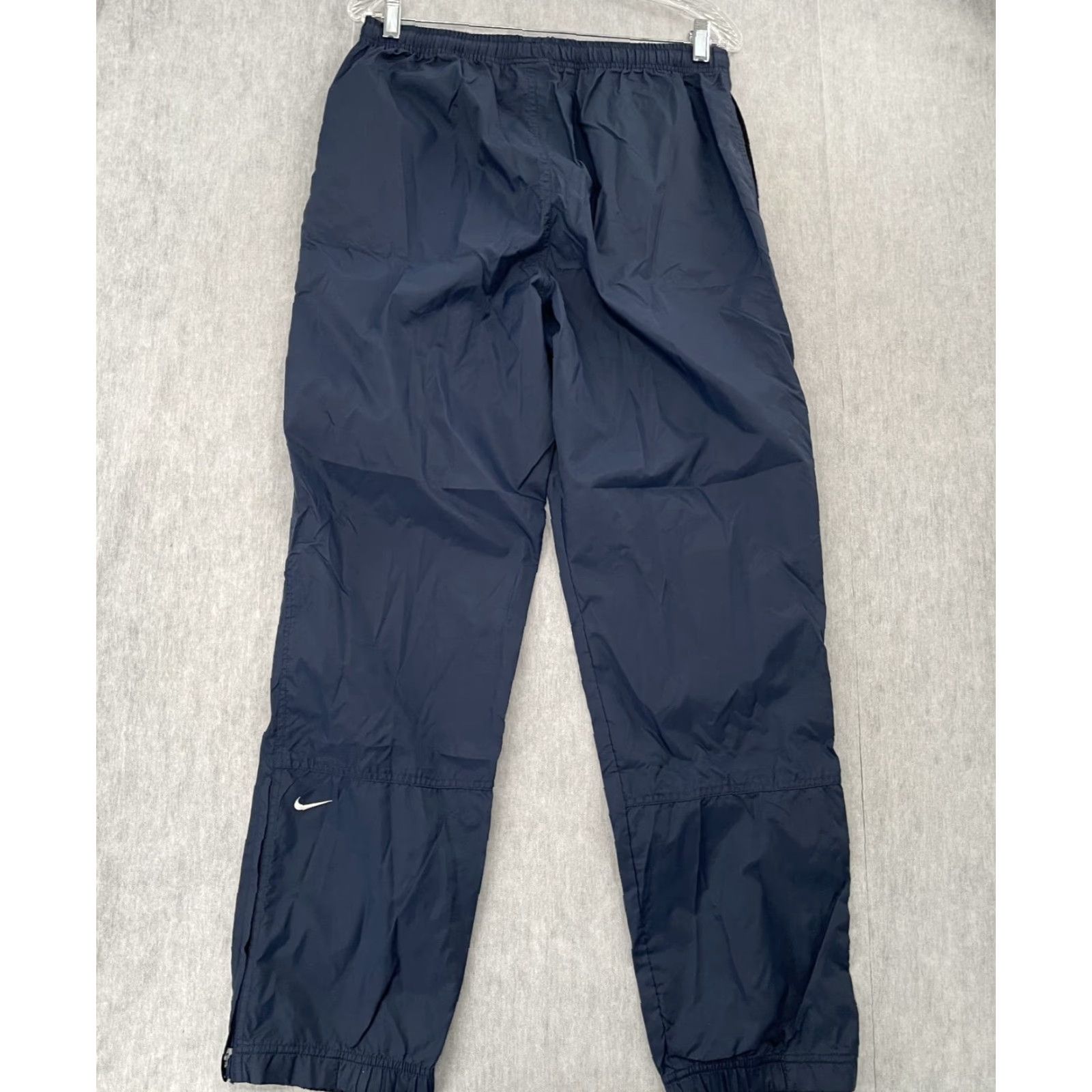 Nike VINTAGE Nike Jogger Pants Adult Medium Blue Athleisure 90s Logo Pockets Tapered Mens Size US 30 / EU 46 - 2 Thumbnail