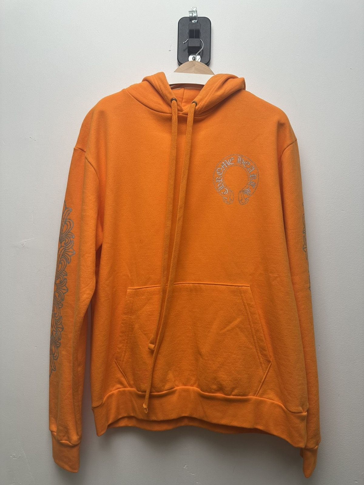 Chrome Hearts Chrome Hearts Silver Horseshoe Orange Hoodie Size US M / EU 48-50 / 2 - 2 Thumbnail