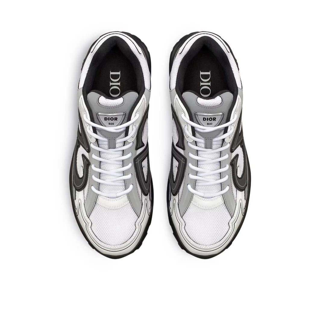Dior DIOR B30 Countdown $1250 White/Gray Sneakers New & Authentic Size US 10 / EU 43 - 3 Thumbnail