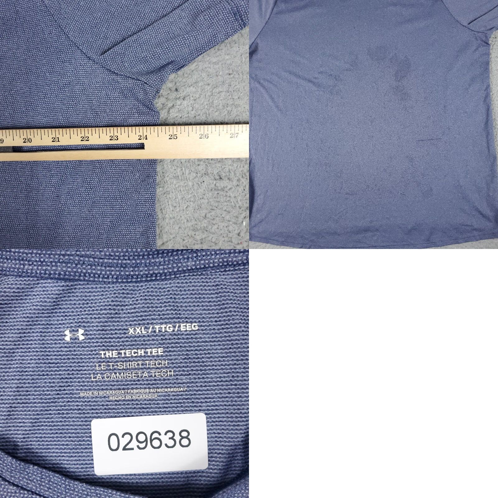Under Armour Under Armour T Shirt Mens 2XL Blue Active Work Out Short Sleeve STAINED Size US XXL / EU 58 / 5 - 8 Thumbnail