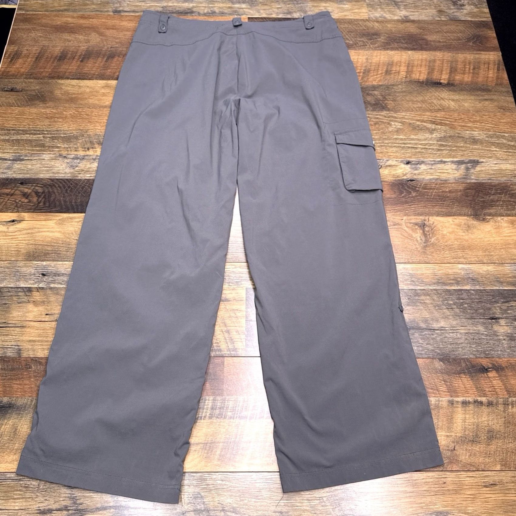 Vintage Lucy Cargo Pants Wide Leg Gray XL High Rise Stretch Women's Pants Size 40" / US 18 - 2 Thumbnail