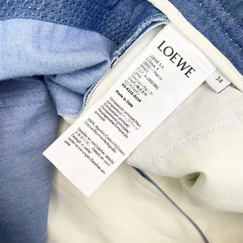 Loewe LOEWE Patch leather brand logo ankle pants Size 42" / US 20 - 6 Thumbnail