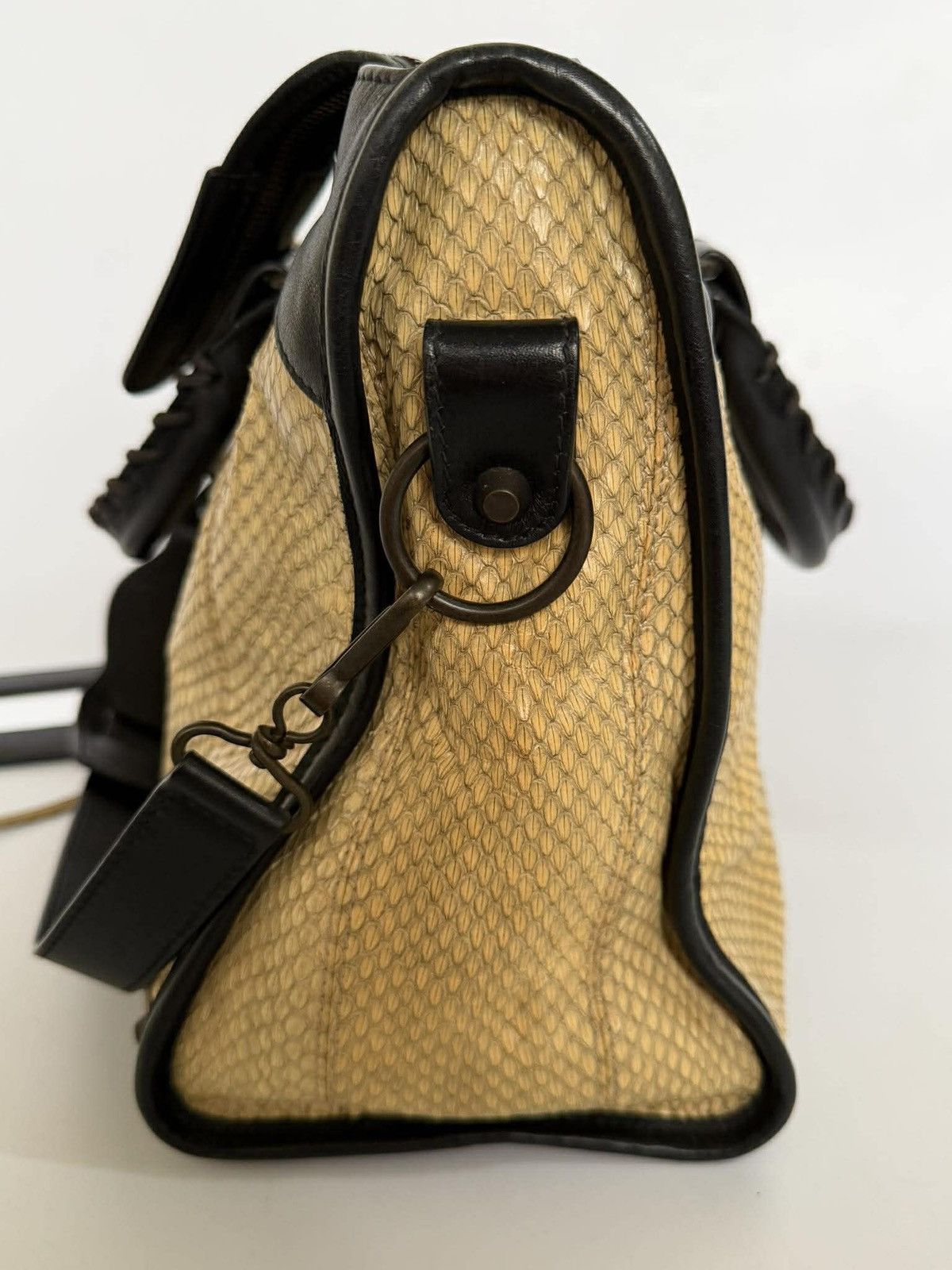 Balenciaga 2000’s Balenciaga Python Skin Classic City Medium Size ONE SIZE - 5 Thumbnail