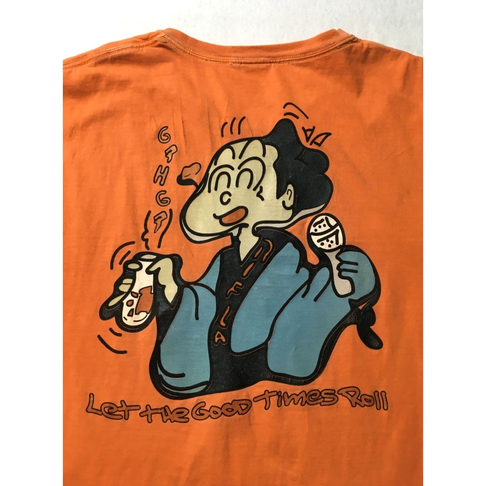 Fruit Of The Loom chug Shirt Orange Men’s Size large (LET THE GOOD TIMES ROLL!) Size US L / EU 52-54 / 3 - 2 Thumbnail