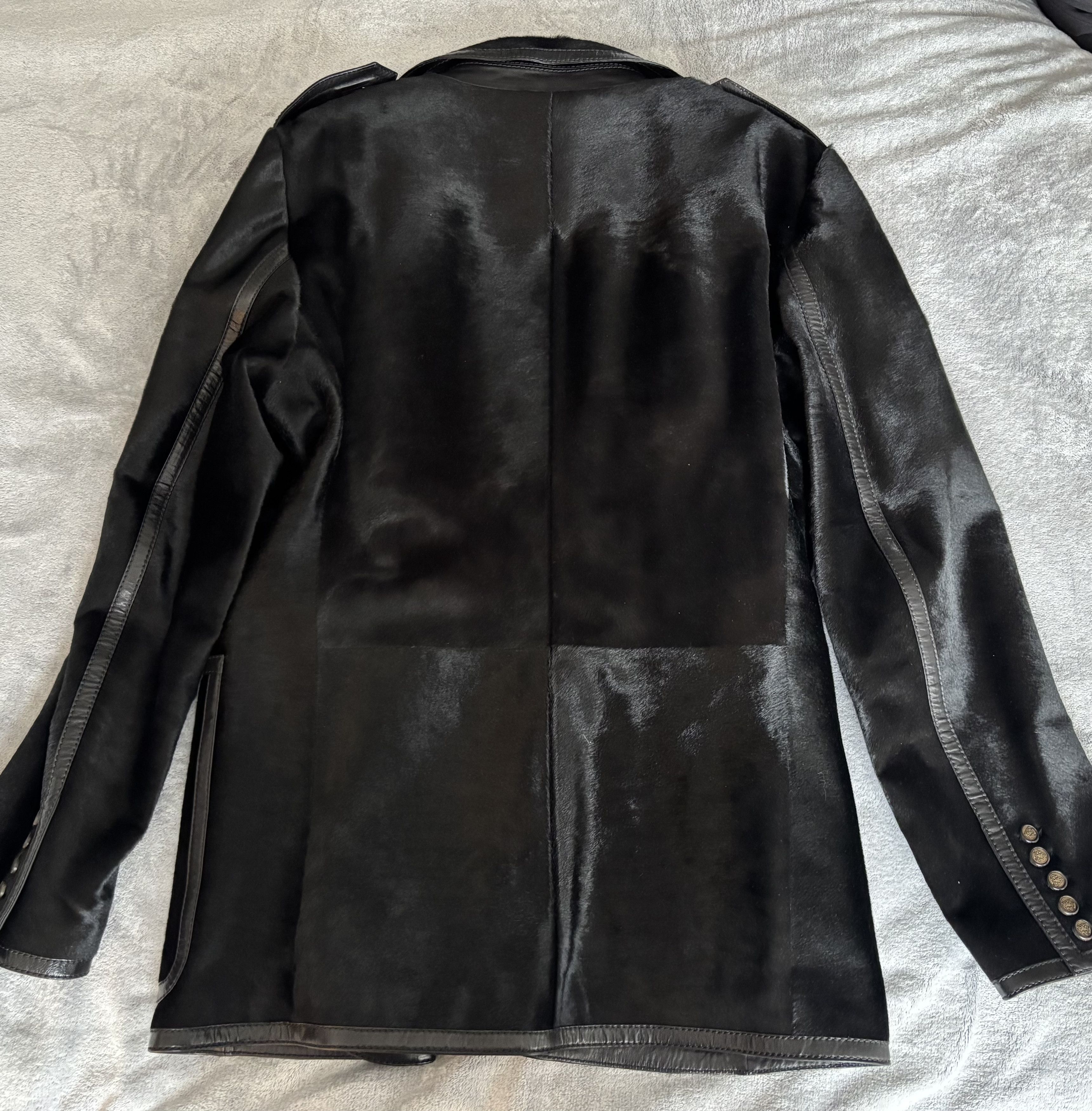 Gucci Gucci Blazer Tom Ford Era (1998–2002) Pony Hair Leather Size 52R - 6 Thumbnail