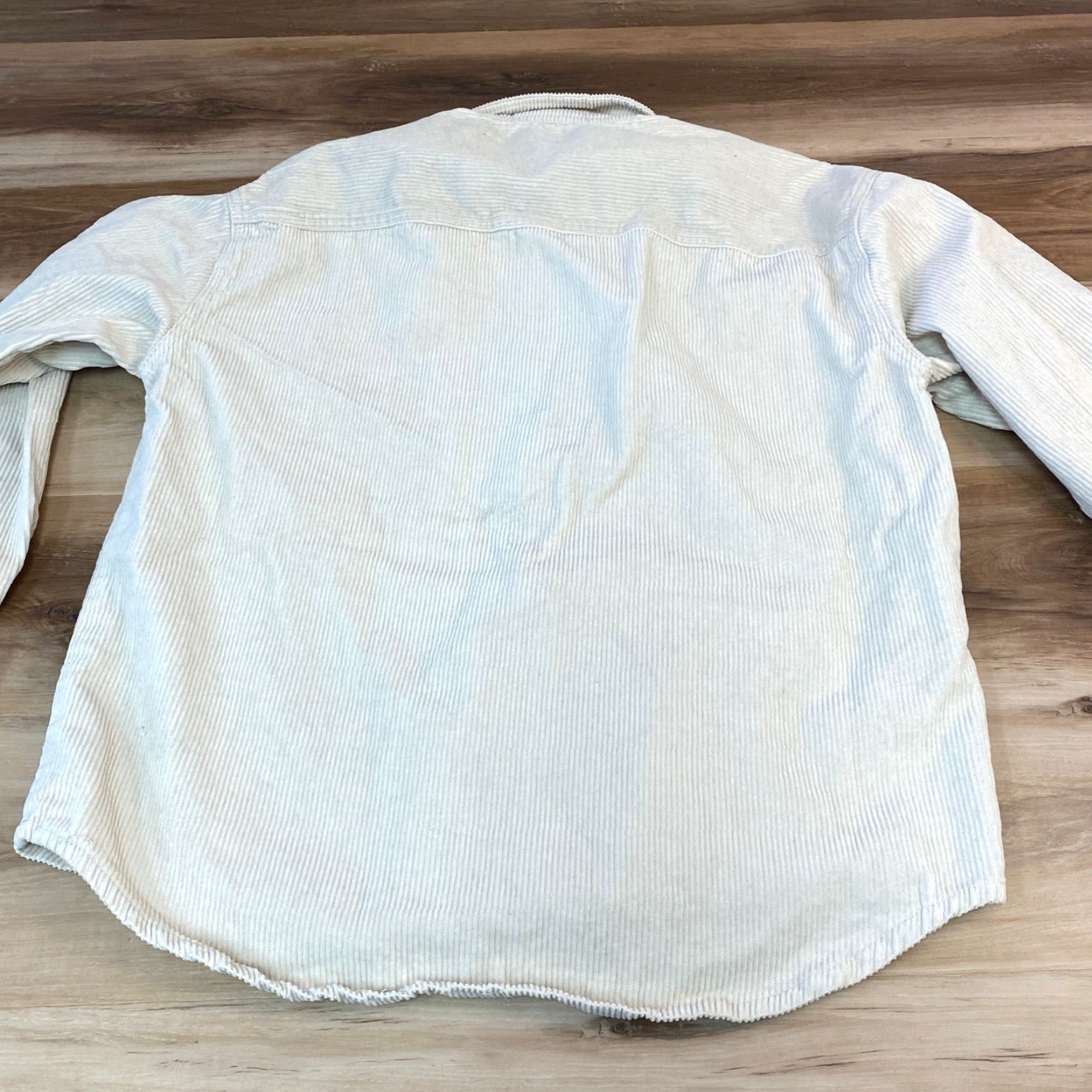 Forever 21 Forever 21 Corduroy Button Down Work Shirt Mens Medium Long Sleeve Beige Size US M / EU 48-50 / 2 - 6 Thumbnail