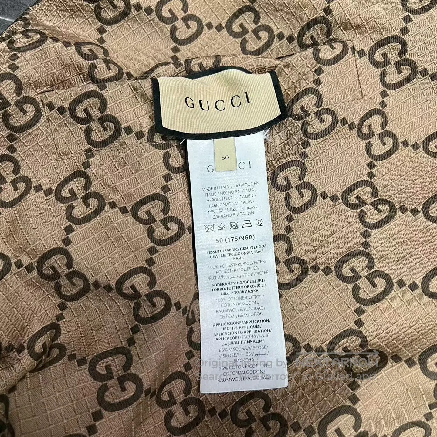 Gucci gucci double g logo reversible quilted jacket. Size US L / EU 52-54 / 3 - 6 Thumbnail