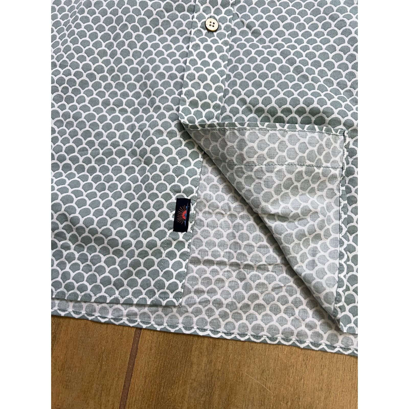 Faherty Faherty Brand Organic Cotton Button Up Shirt Mens XXL Green Size US XXL / EU 58 / 5 - 9 Thumbnail