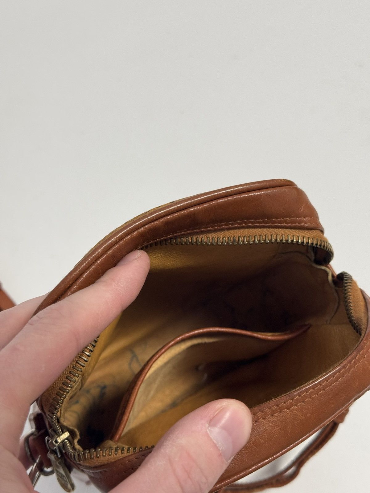MCM MCM Visetos Shoulder Bag Crossbody Bag Brown Logo Leather Size ONE SIZE - 22 Thumbnail