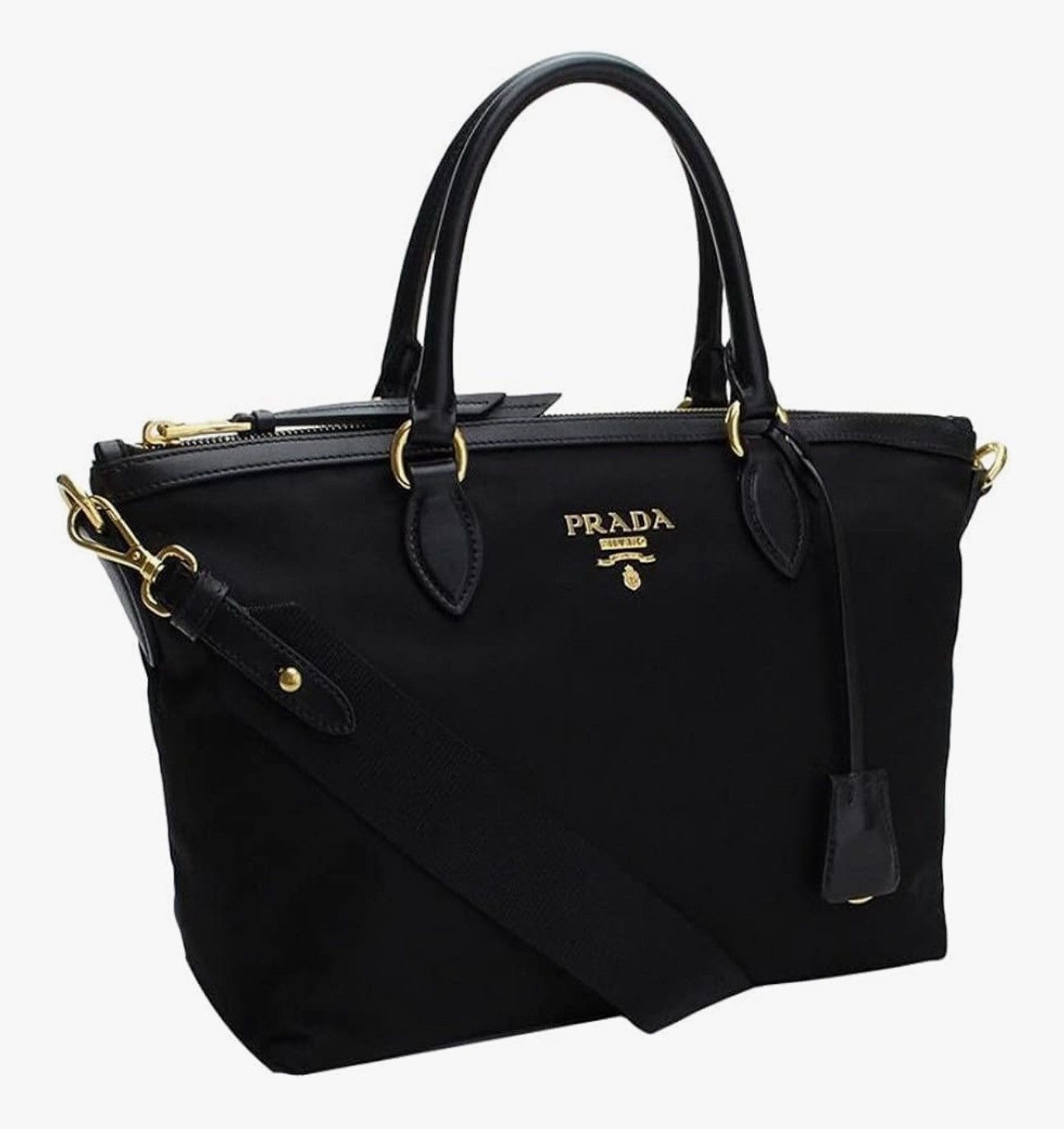 Prada Prada Tessuto Nylon Two Way Satchel Purse Size ONE SIZE - 3 Thumbnail