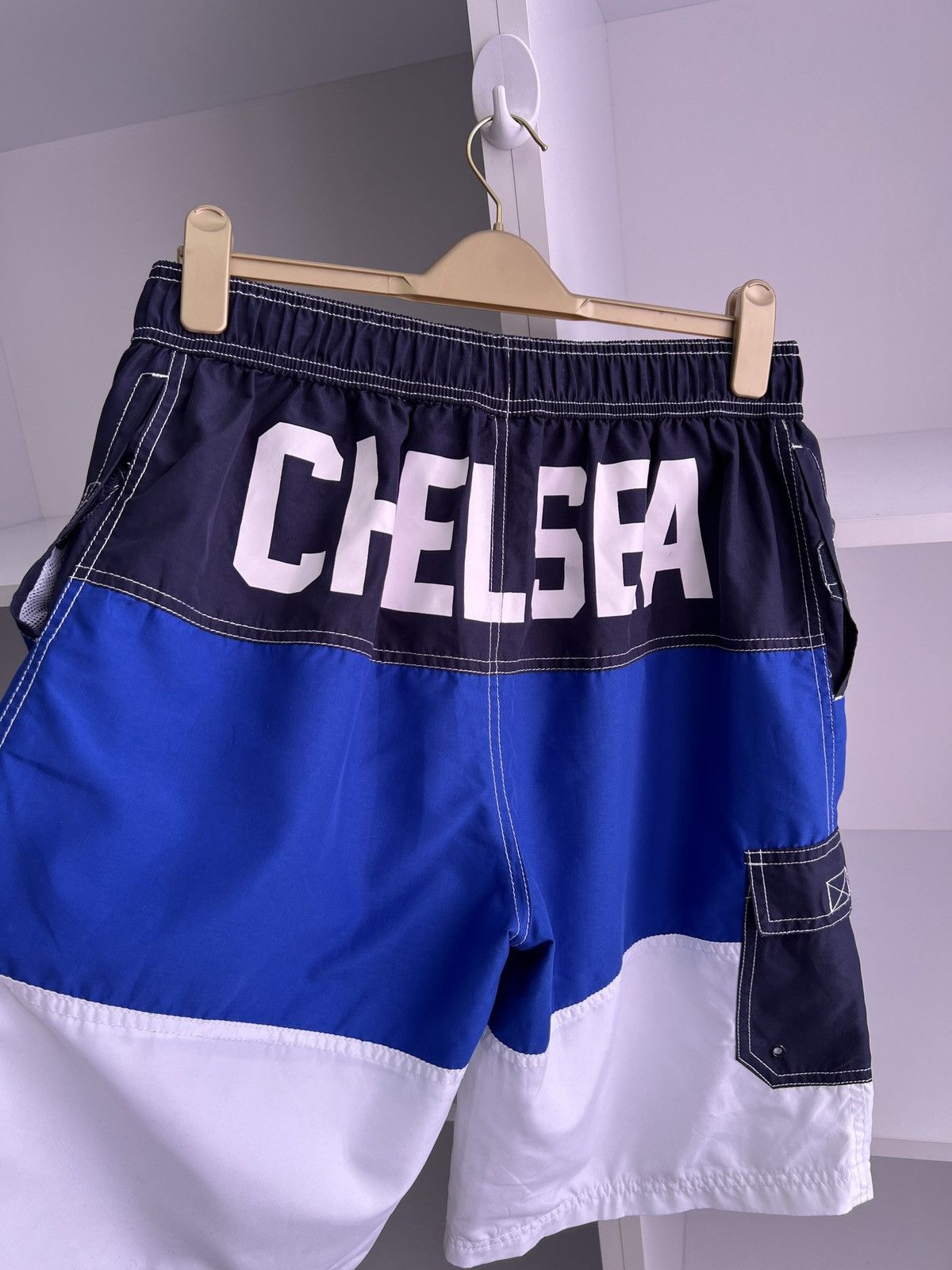 Chelsea Soccer × Vintage Vintage Chelsea Rare Shorts Size US 33 - 14 Thumbnail