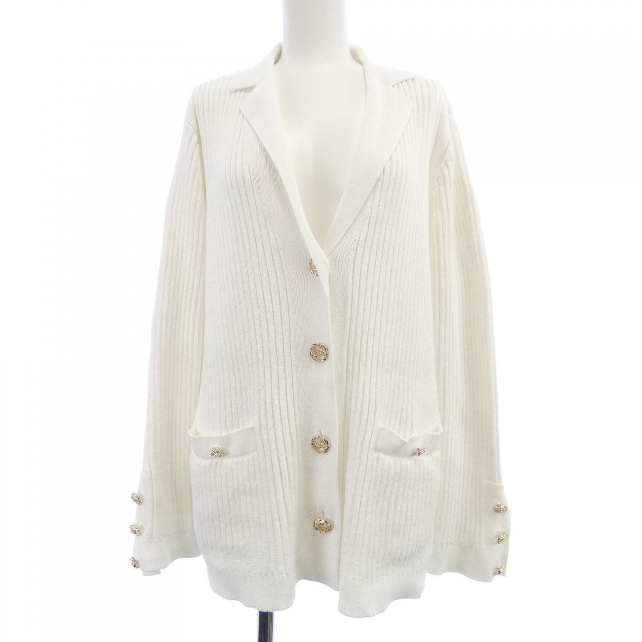Chanel Chanel Chanel P63091K48814 20S Cardigan Cotton Tops P63091K48814 DUTY FREE for USA Size ONE SIZE - 1 Thumbnail
