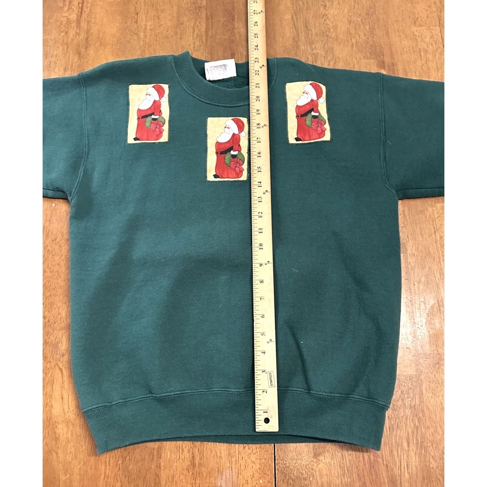 Lee VINTAGE Santa Clause Christmas Crewneck Sweatshirt Medium Riders By Lee USA Made Green Men Size US M / EU 48-50 / 2 - 6 Thumbnail