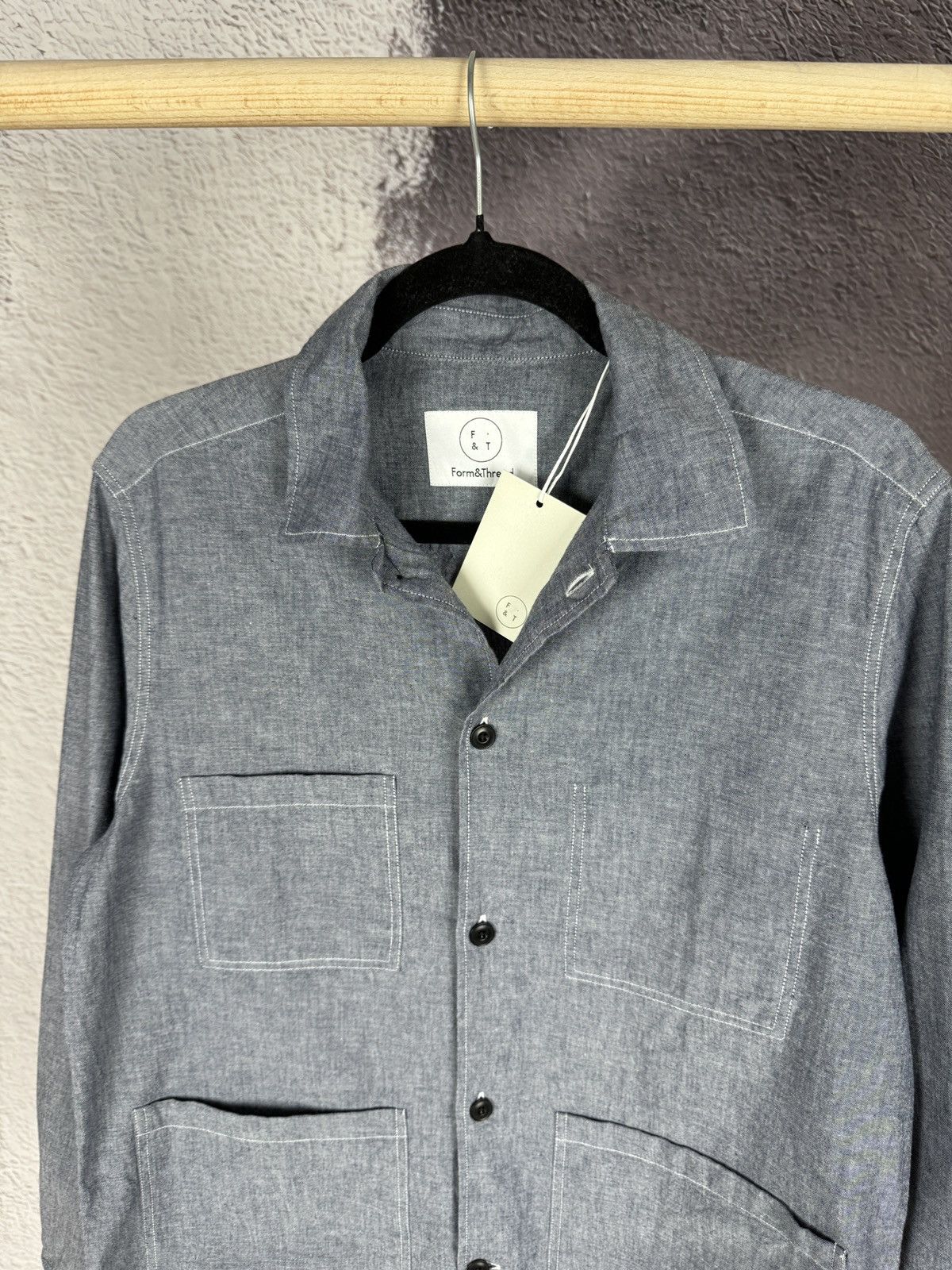 Other Form & Thread Chambray Atelier Overshirt Blue Size US S / EU 44-46 / 1 - 5 Thumbnail