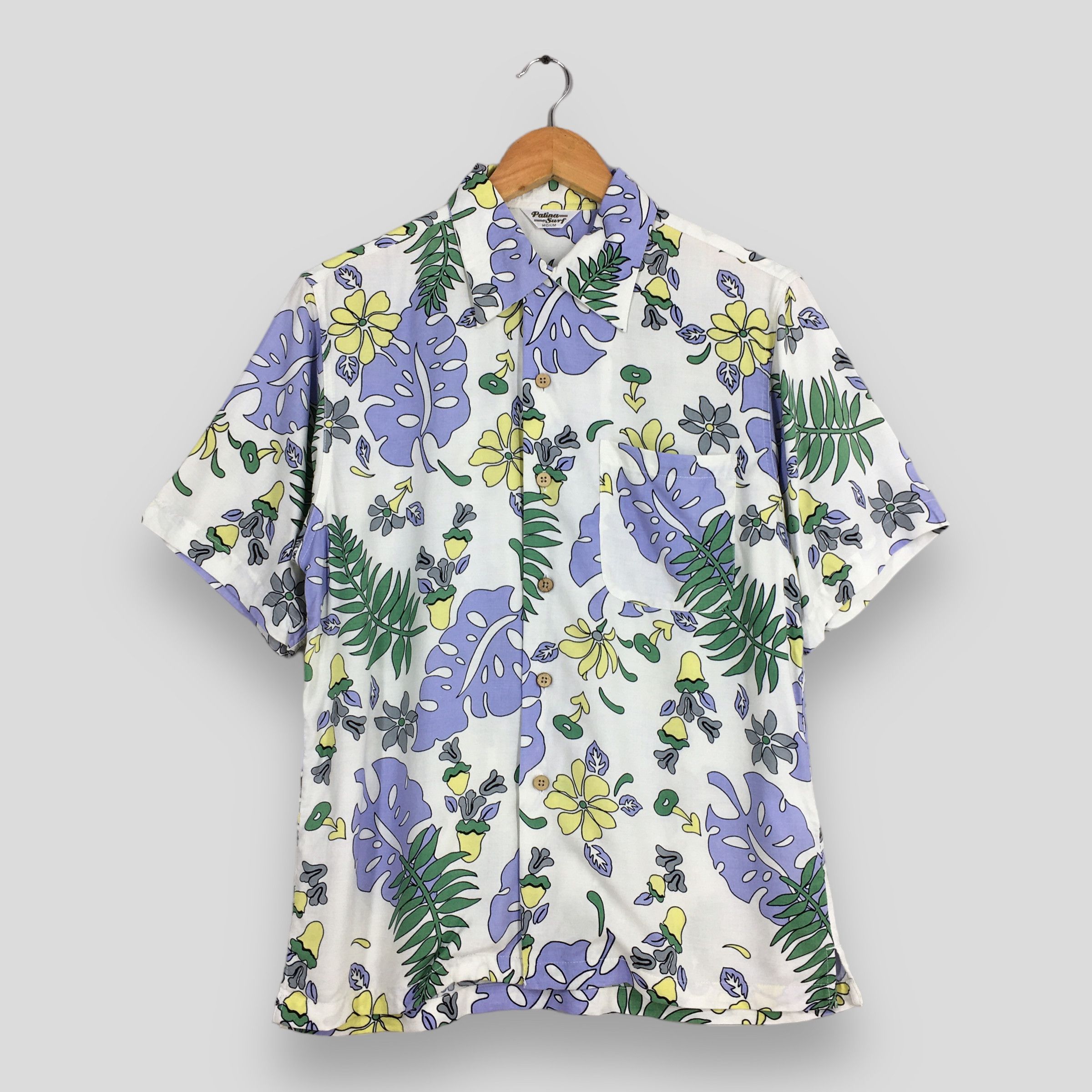 Life's a Beach Vintage 1990s Patina Surf Rayon Floral Shirt Medium Size US M / EU 48-50 / 2 - 1 Thumbnail