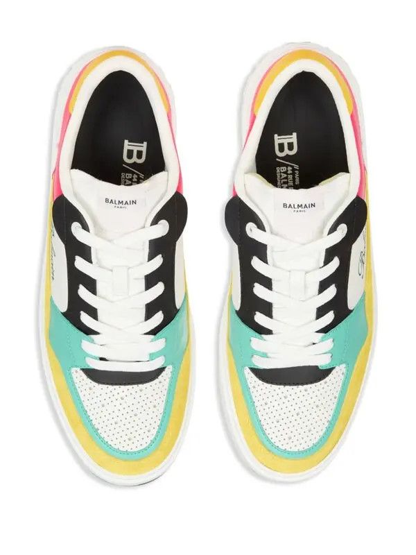 Balmain o1s1wg111225 B-Court Flip Sneakers in Multicolor Size US 7 / EU 40 - 3 Thumbnail