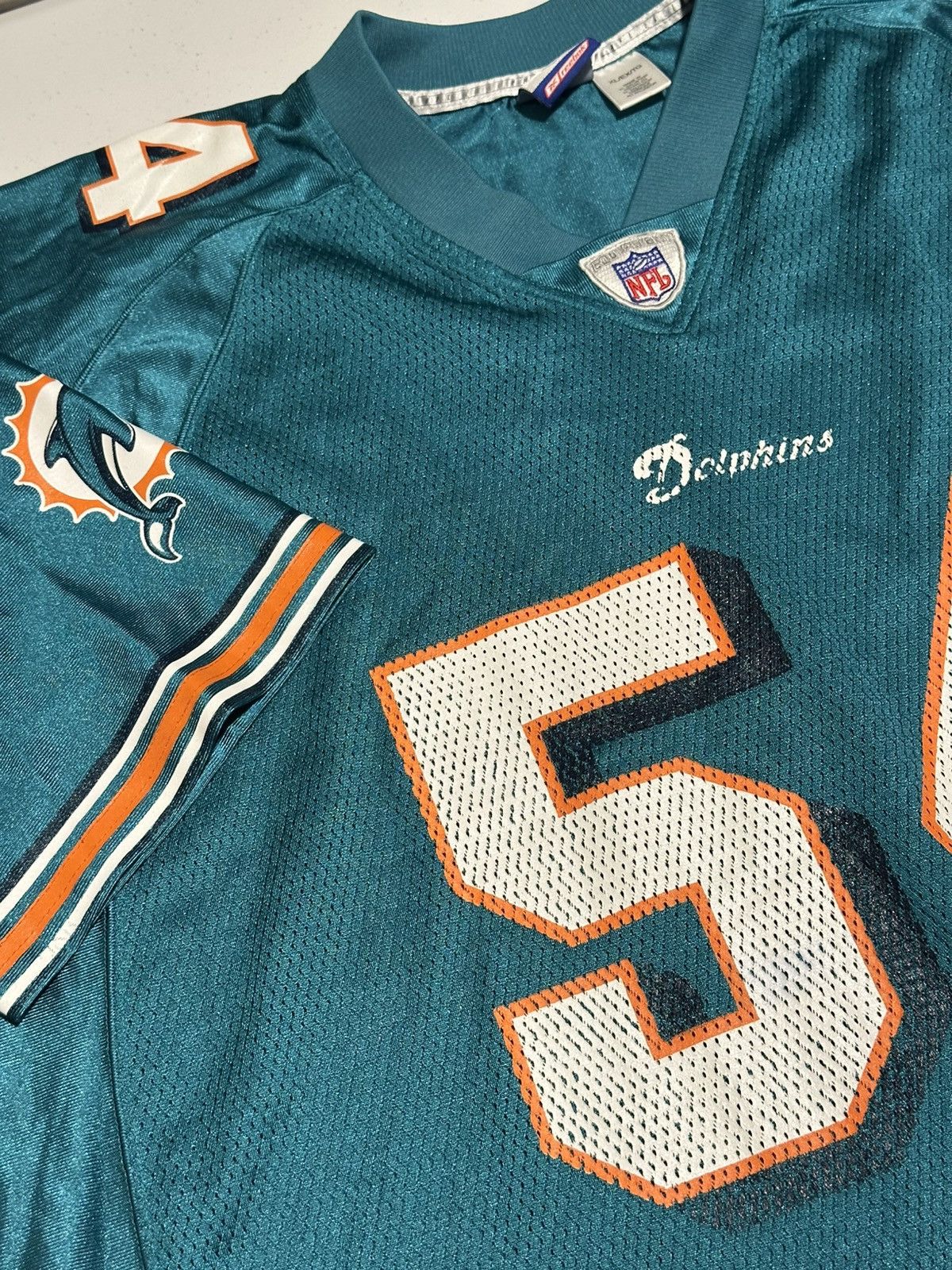 Reebok Vintage Miami Dolphins NFL Football Jersey Size US XL / EU 56 / 4 - 3 Thumbnail