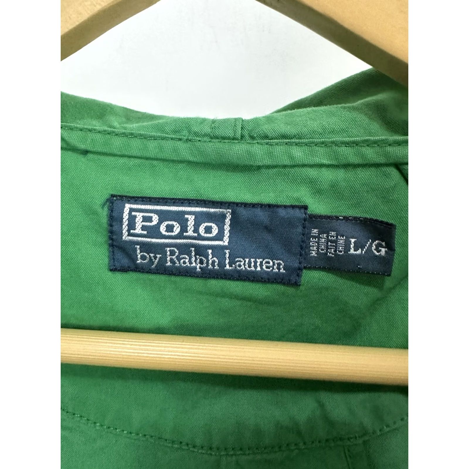 Polo Ralph Lauren VintAGE Polo Ralph Lauren Pony Full Zip Hooded Bold Green Poplin Jacket L Polo Ralph Lauren Jacket Green Hooded Windbreaker Mens Size L Size US L / EU 52-54 / 3 - 3 Thumbnail