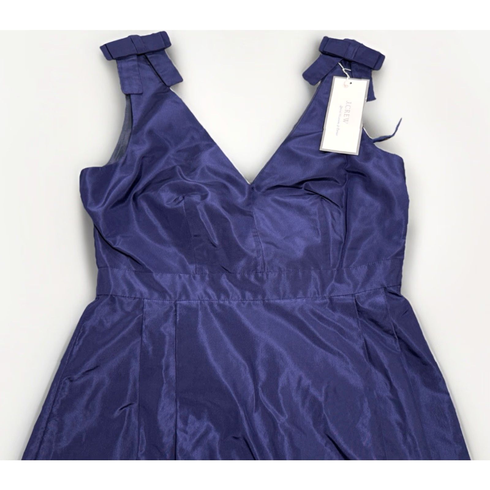 j crew blue silk dress Ice Blue Sequined Lace Jersey Mermaid Prom Dress main image 0