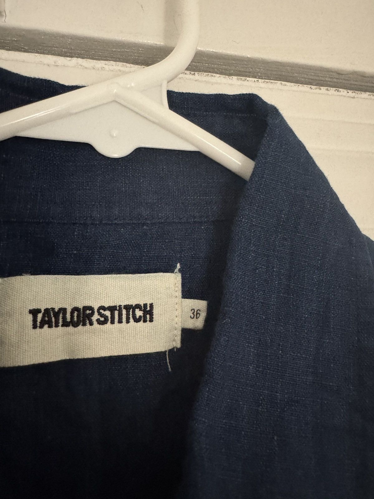 Taylor Stitch Taylor Stitch Embroidered Short Sleeve Western Indigo Linen Size US XS / EU 42 / 0 - 4 Thumbnail