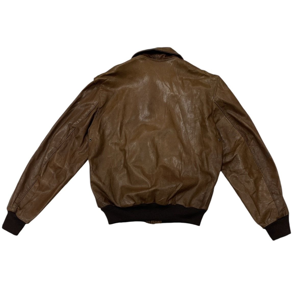 Leather 🔥VTG TYPE A-2 AVIATION LEATHER JACKET Size US M / EU 48-50 / 2 - 5 Thumbnail