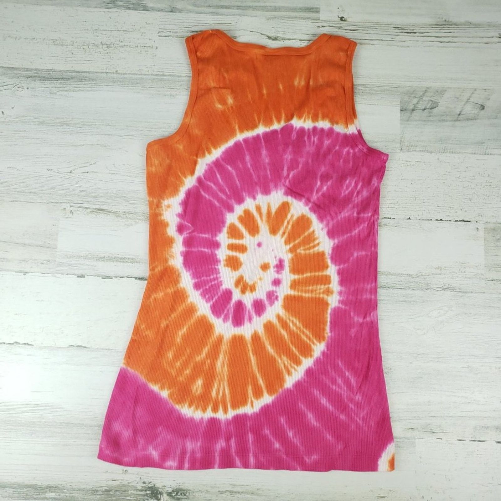 Other NWOT Point Sportswear Tie Dye Orange Pink Tank Top Medium Size M / US 6-8 / IT 42-44 - 5 Thumbnail