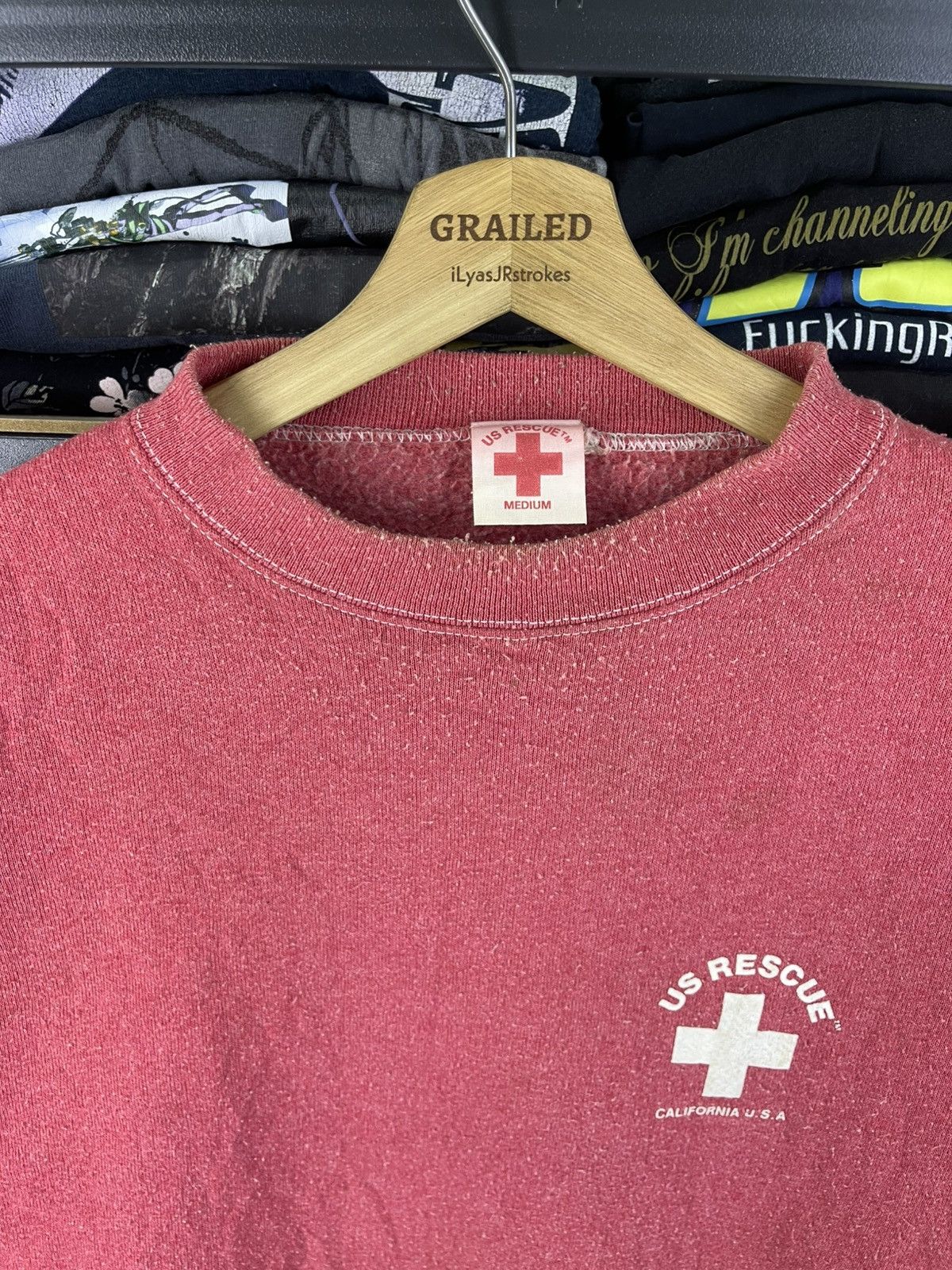 Vintage Vintage Us Rescue California USA Sweashirt Size US M / EU 48-50 / 2 - 13 Thumbnail