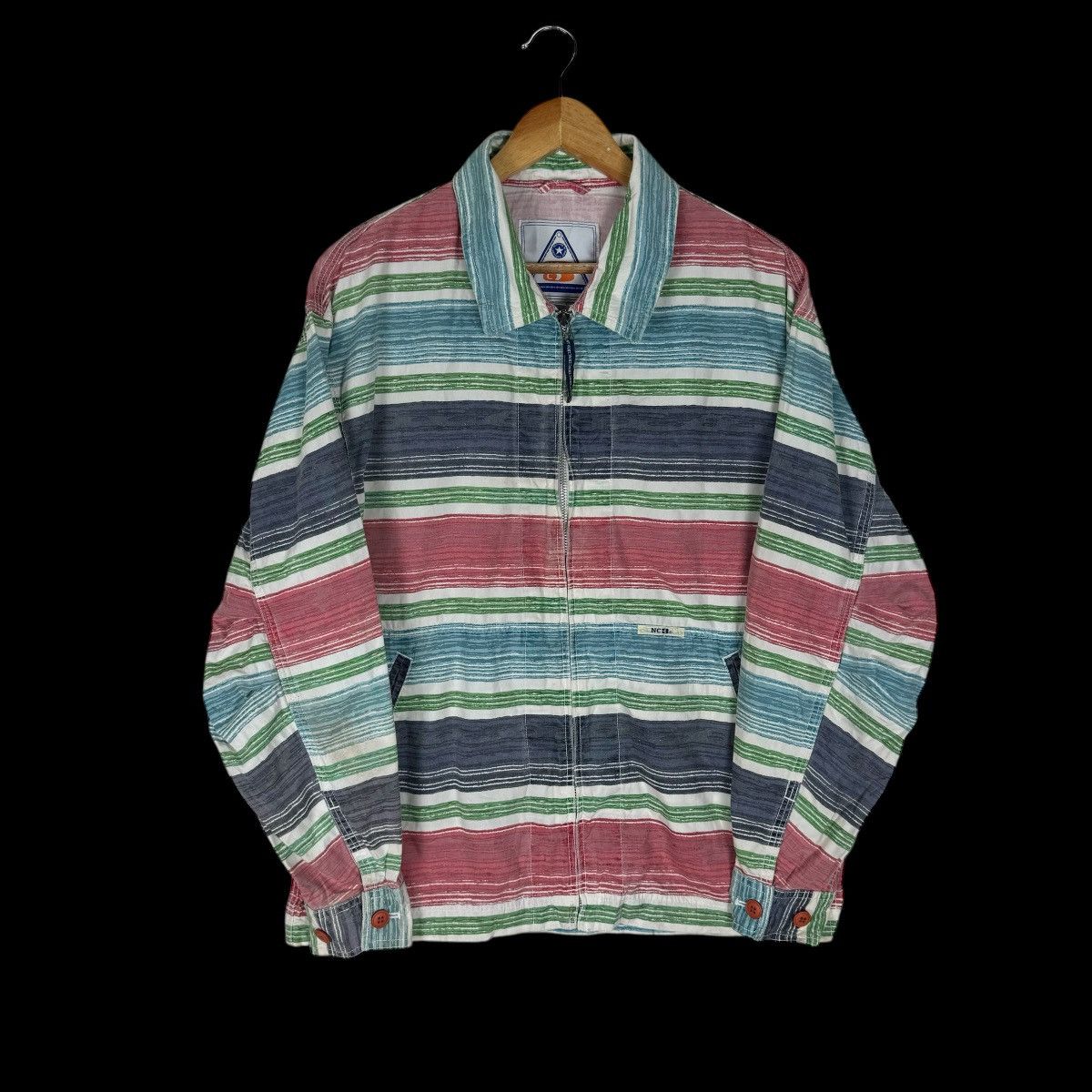 Nigel Cabourn × Vintage 🔥NIGEL CABOURN RAINBOW STRIPED JACKET Size US L / EU 52-54 / 3 - 1 Thumbnail