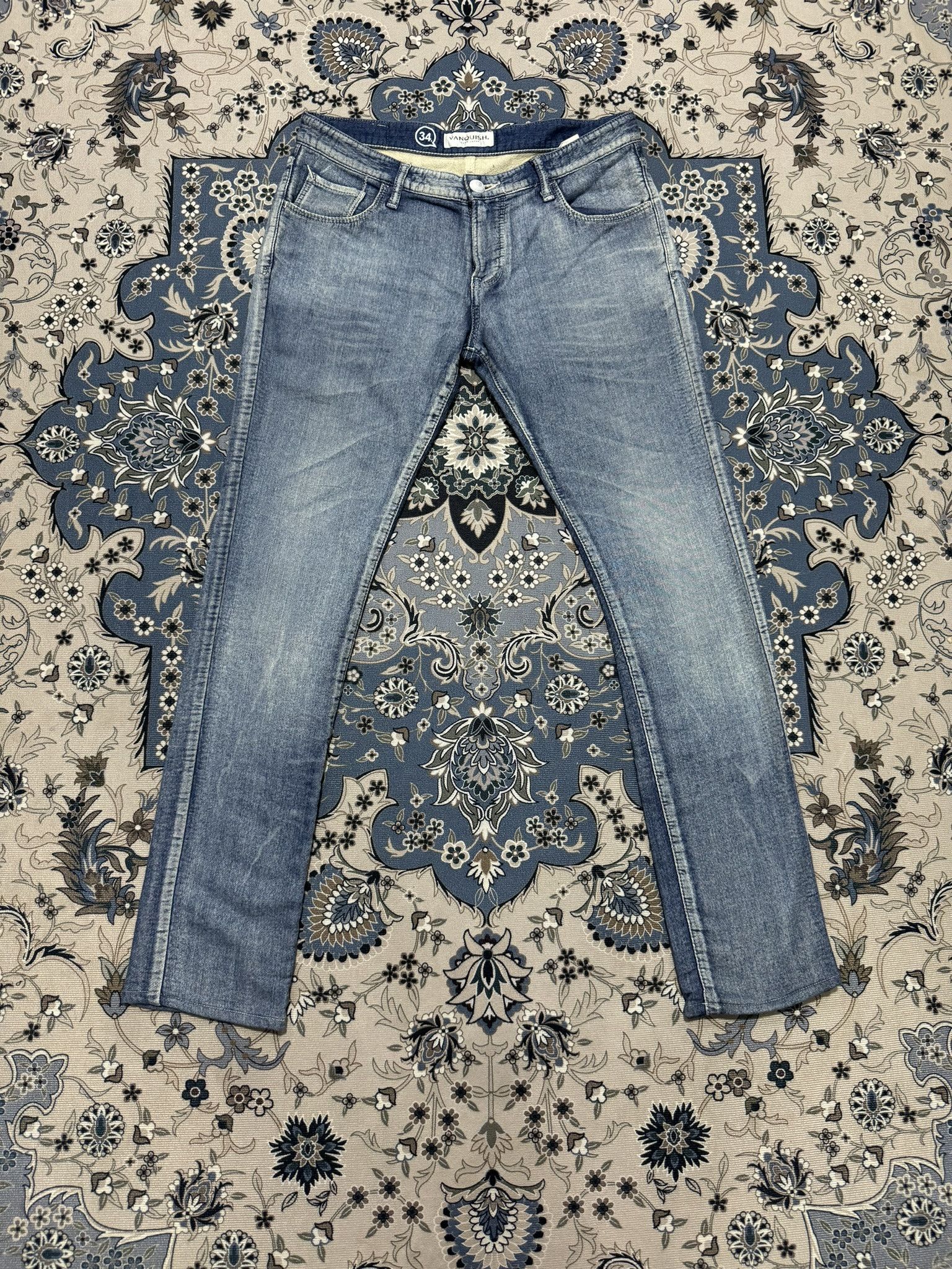 20471120 × Beauty Beast × Vanquish Japanese Brand Vanquish Tokyo Japan Skinny Jeans Size US 34 / EU 50 - 1 Thumbnail