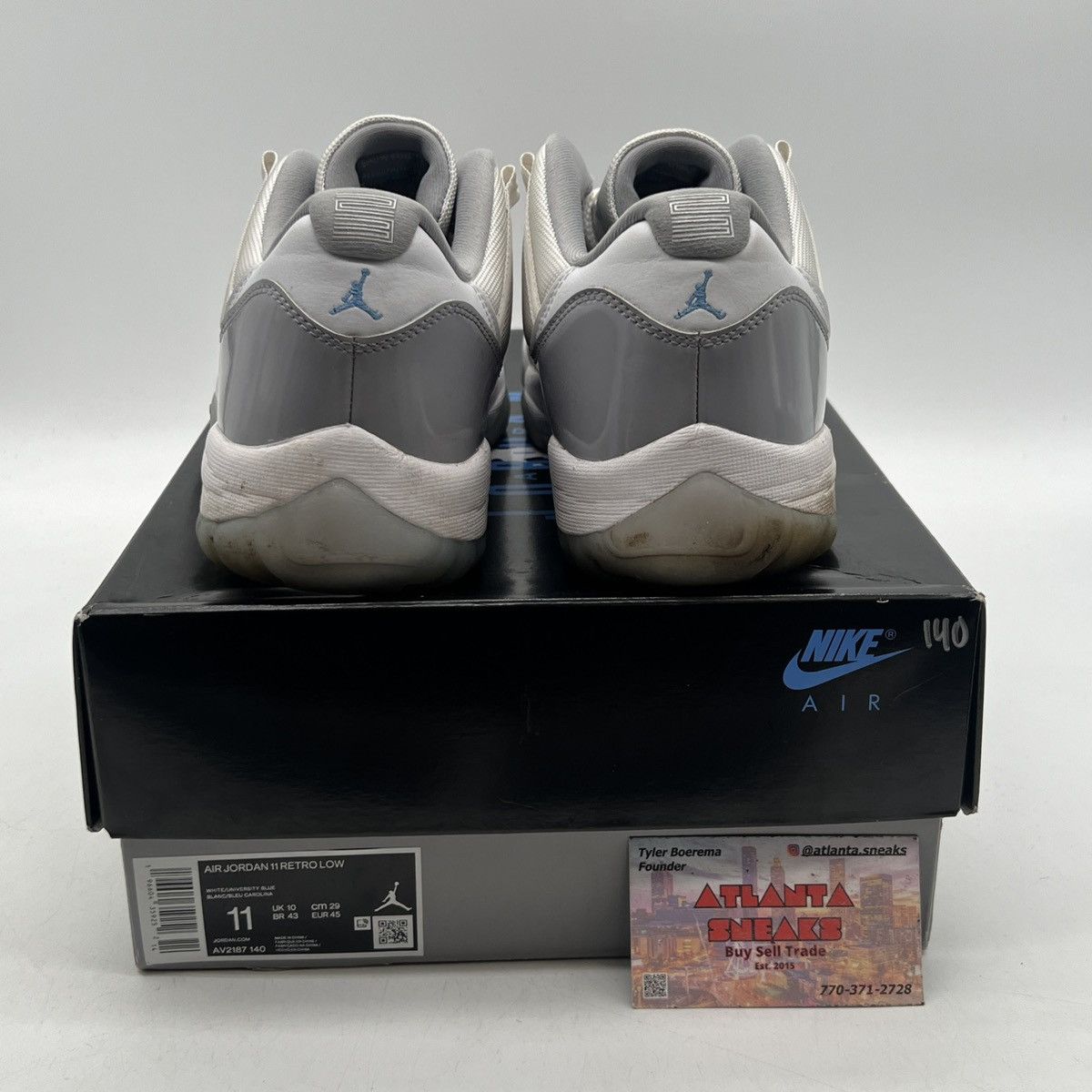 Jordan Brand Air Jordan 11 low cement grey Size US 11 / EU 44 - 3 Thumbnail
