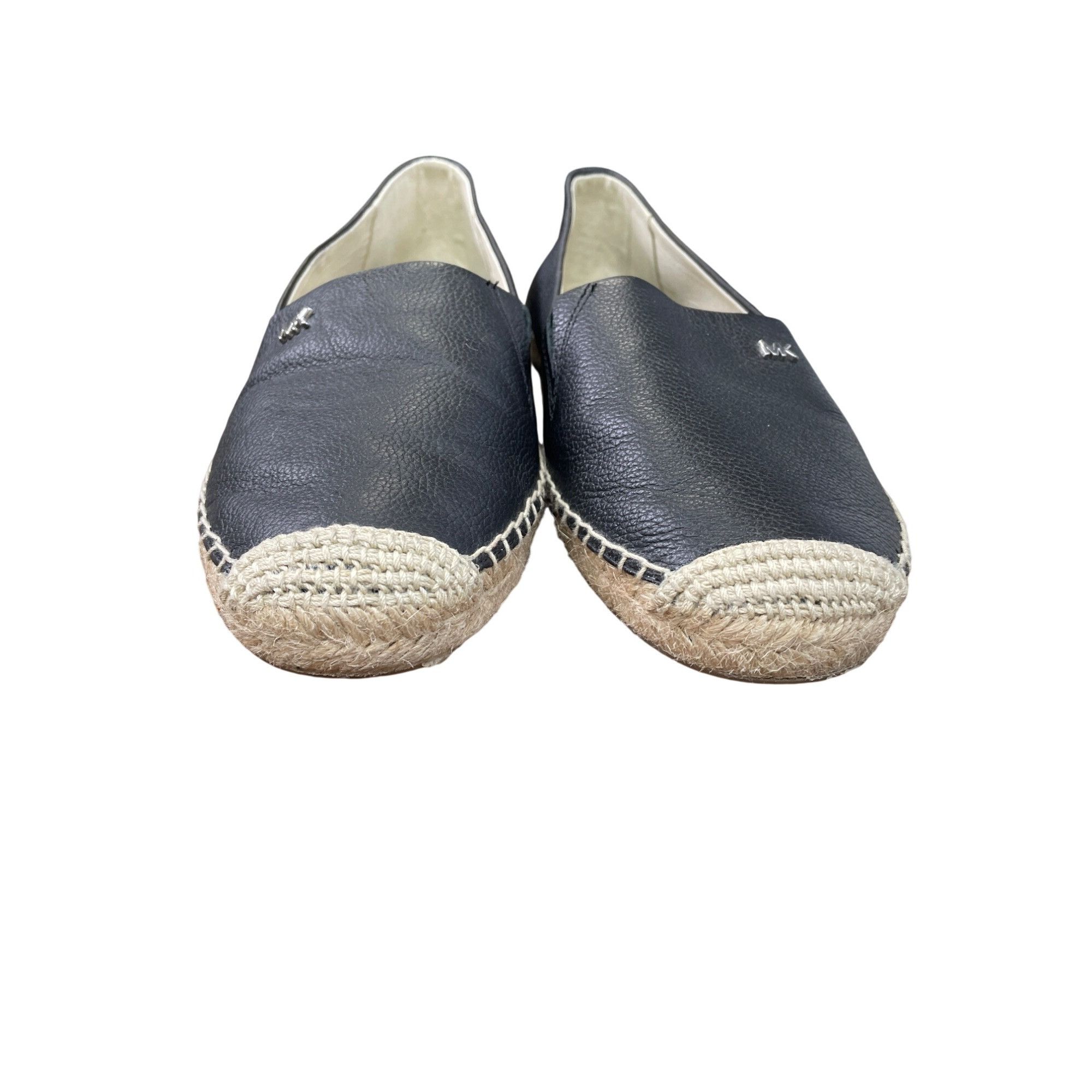 Michael Kors Michael Kors Womens Black Leather Espadrille Flats Size 6M S Size US 6 / IT 36 - 11 Thumbnail