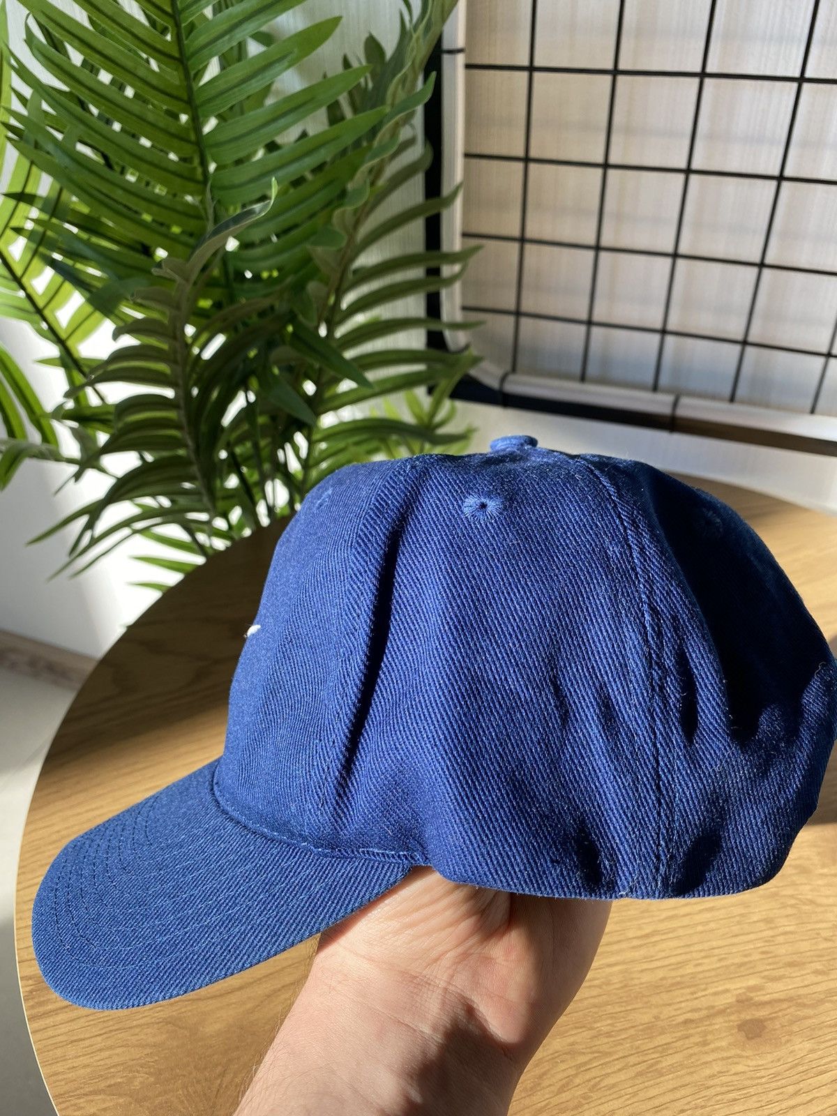 Nike × Vintage Nike Vintage 90’s Hat Navy Blue Logo Cap Rare Unisex OS Men Size ONE SIZE - 5 Thumbnail