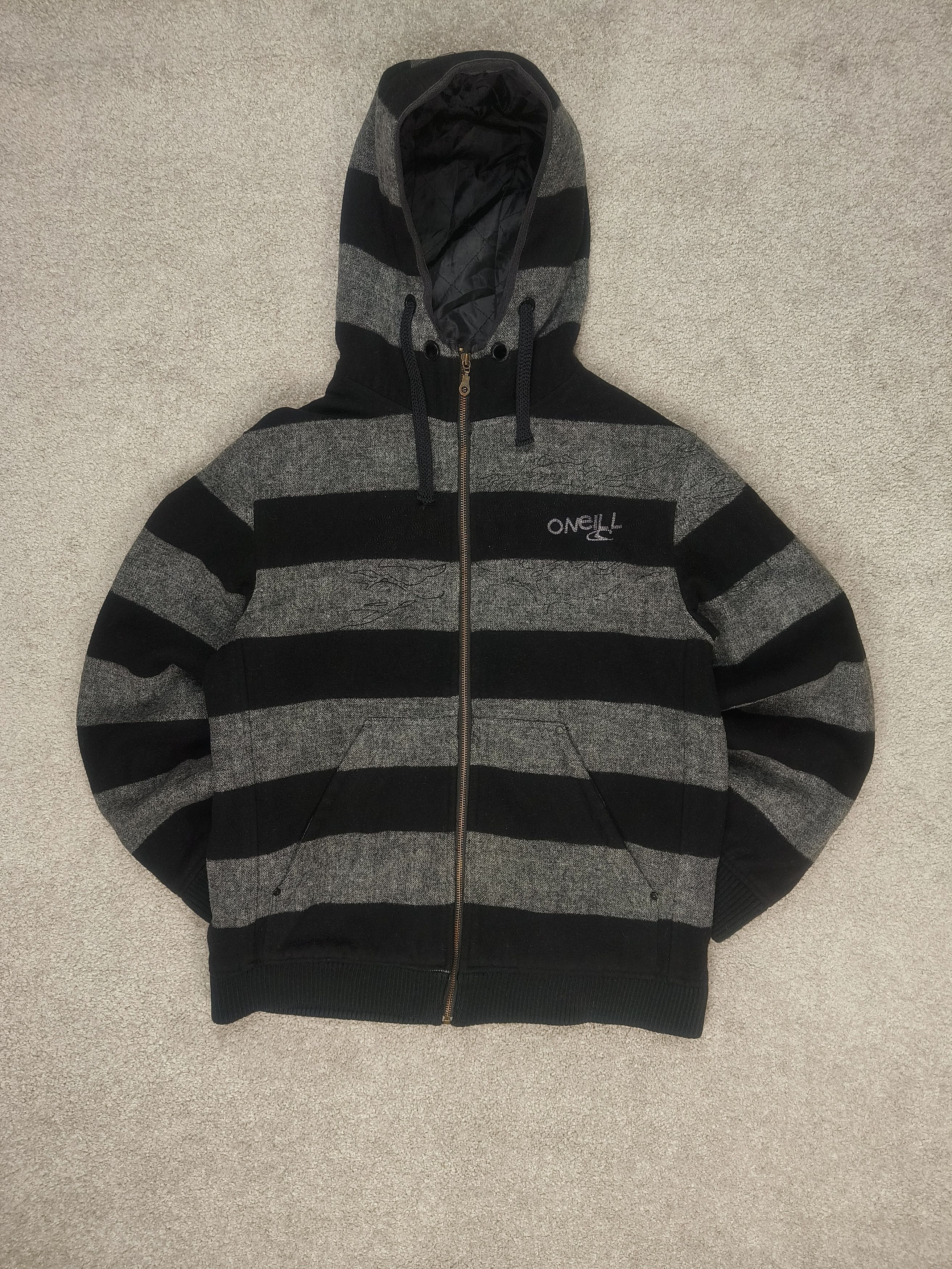 O'Neill O'Neill Striped Zip Hoodie Size US L / EU 52-54 / 3 - 1 Thumbnail