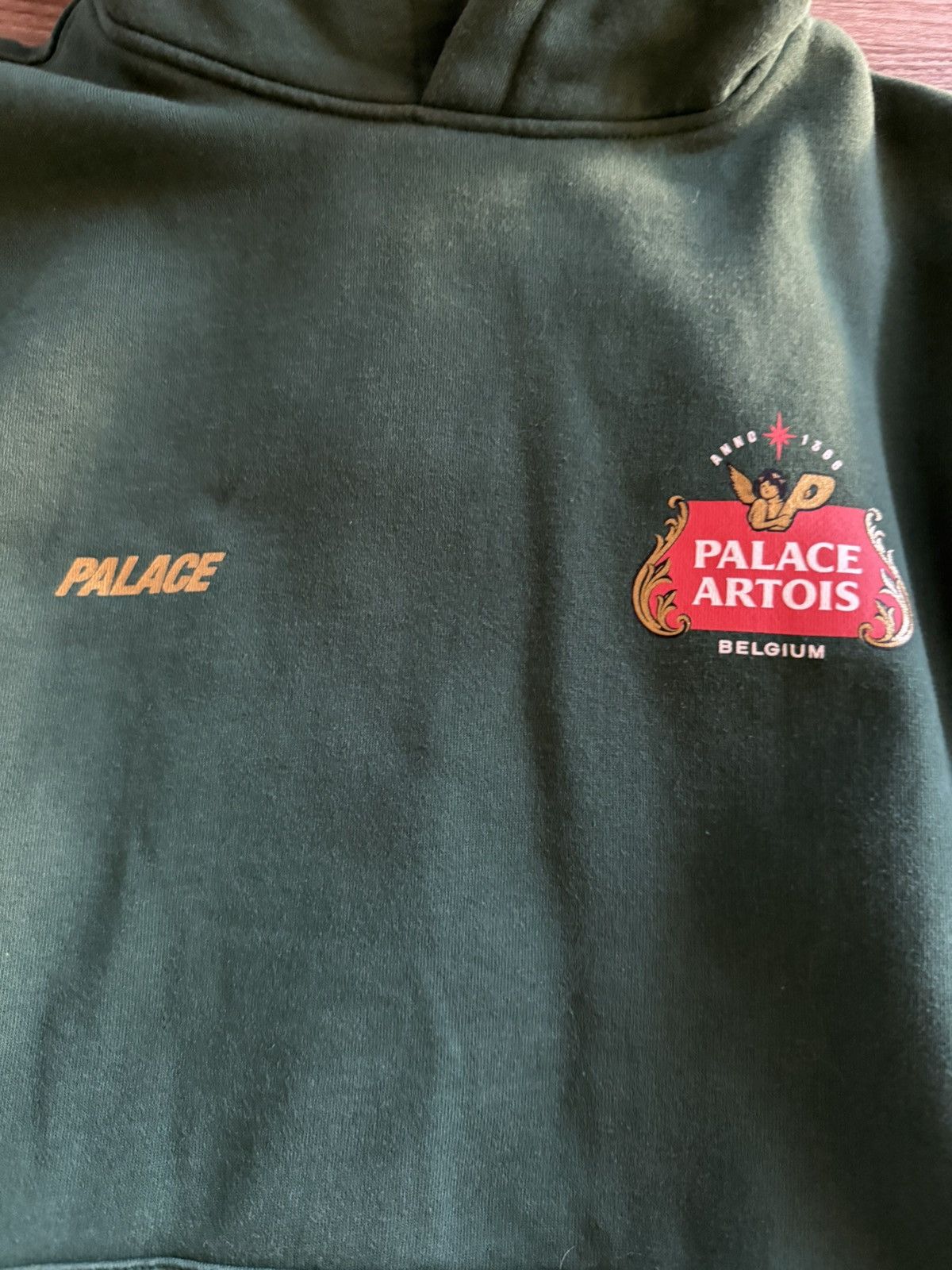 Palace Palace Stella Artois Hooded Sweatshirt Pine Green size Med Size US M / EU 48-50 / 2 - 3 Thumbnail