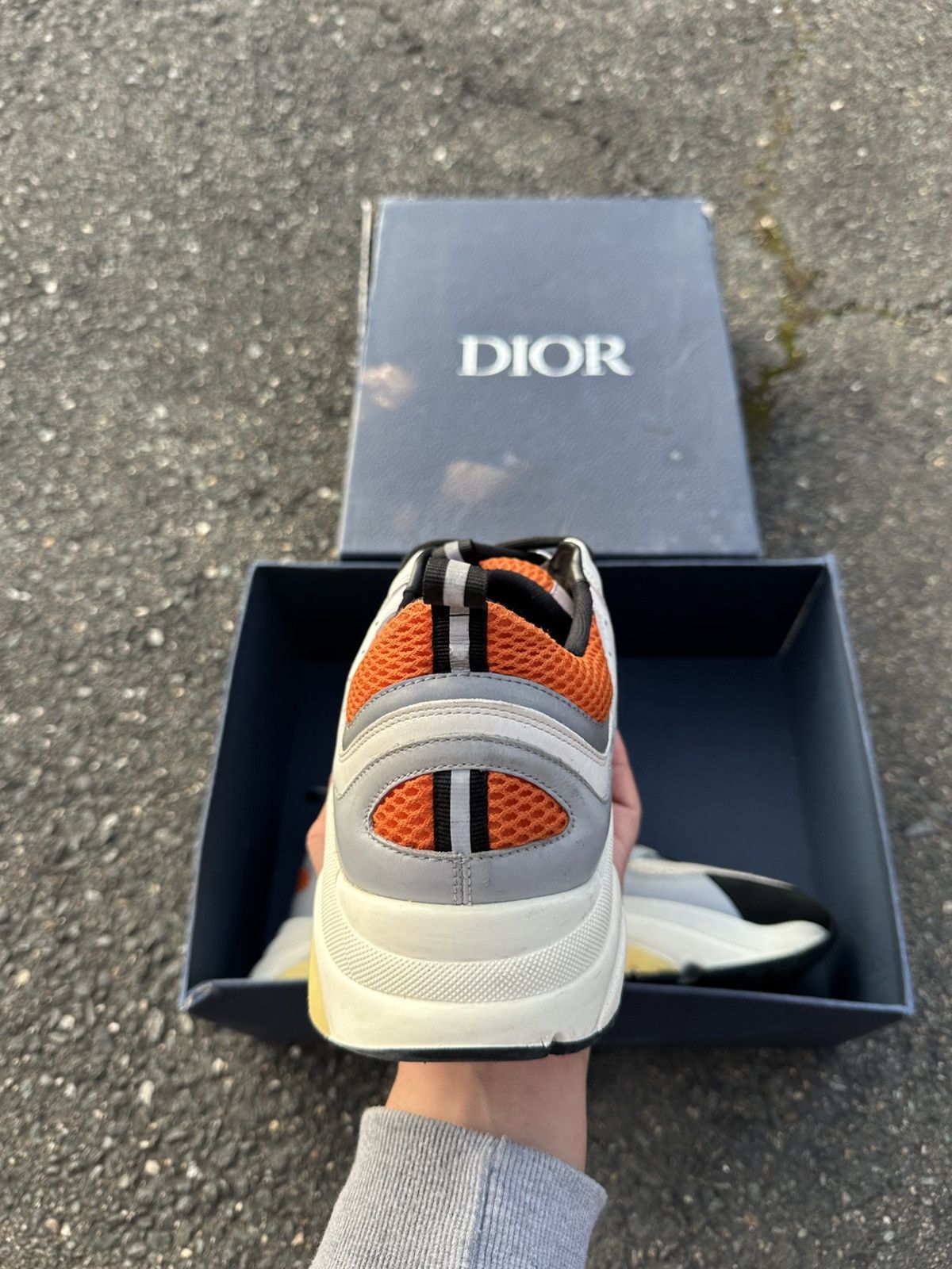 Dior Dior B22 Gray/Orange Size US 12 / EU 45 - 8 Thumbnail