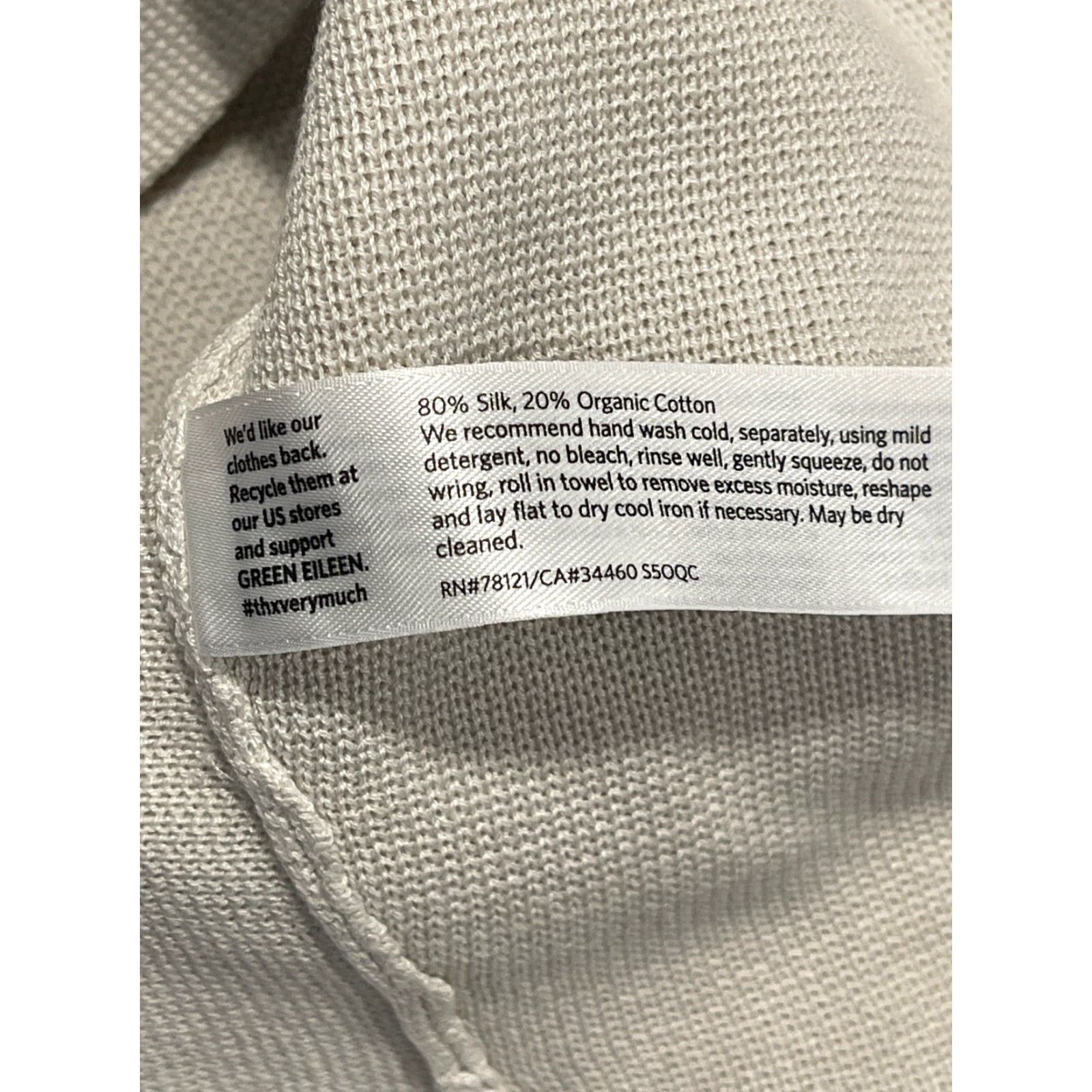 Eileen Fisher Eileen Fisher Silk Blend Long Lapel Vest Women PS Petite Cream Kimono VEST Size S / US 4 / IT 40 - 6 Thumbnail