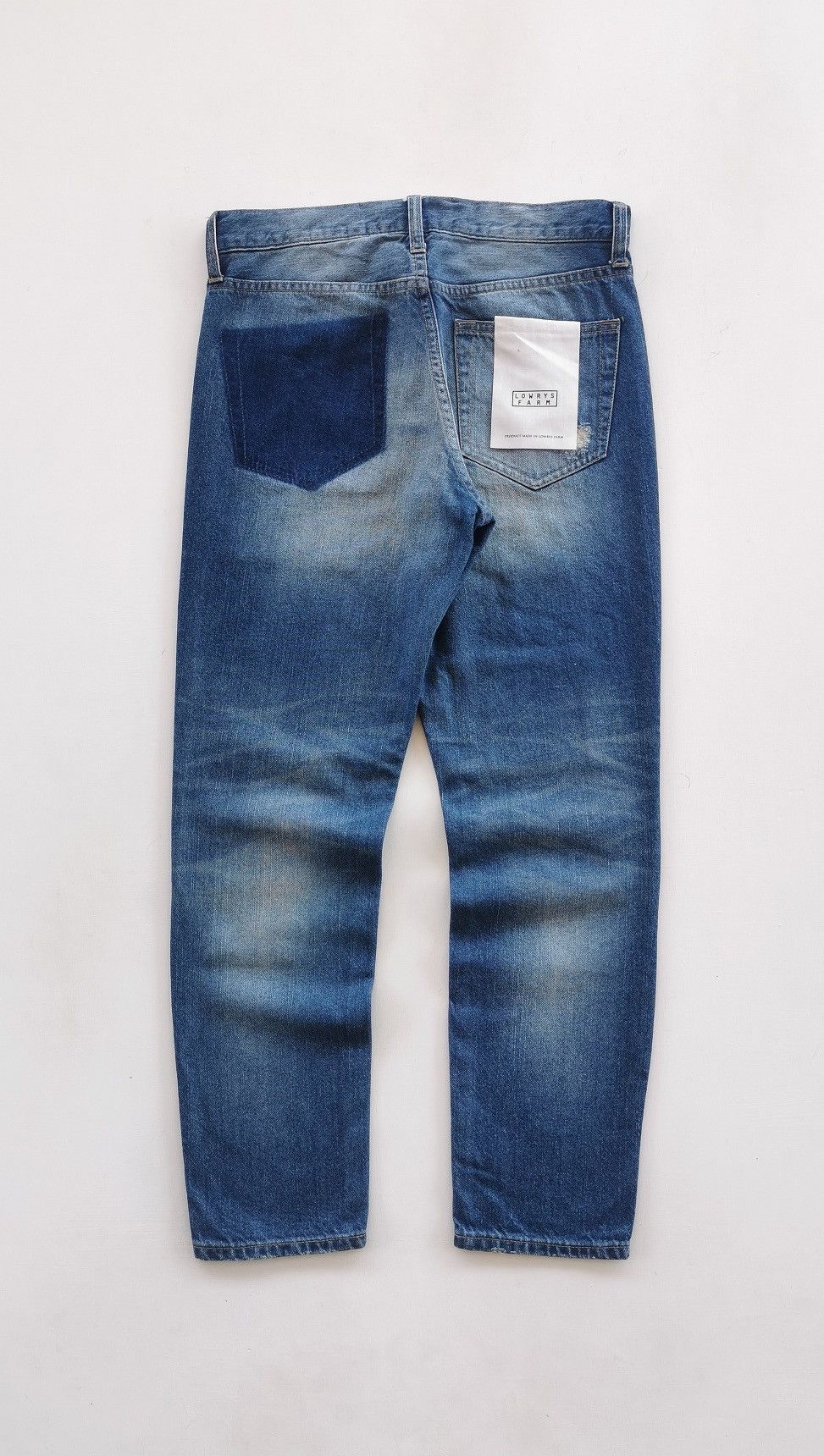 Japanese Brand Lowry Farm Japan Patchwork Ankle Denim Jeans Size 29" - 6 Thumbnail