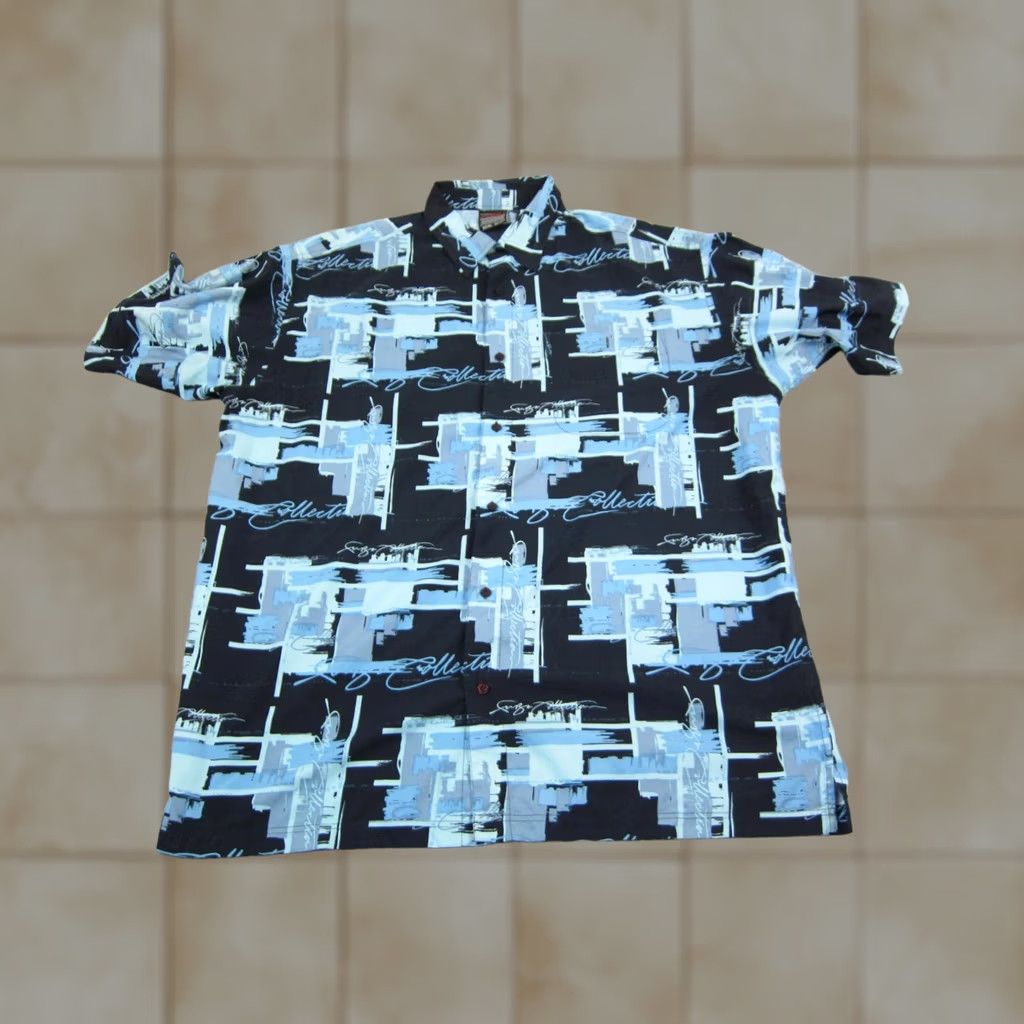 Fubu VINTAGE FUBU Shirt Adult 3XL Blue All Over Print AOP 90s Hawaiian Mens Shirt Size US XXL / EU 58 / 5 - 1 Thumbnail