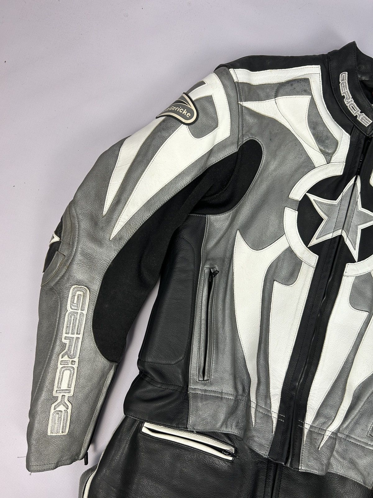 Vintage Hein Gericke 2 Piece Set Leather Motorcycle Jacket Trousers Size US M / EU 48-50 / 2 - 4 Thumbnail