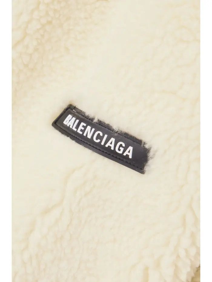 Balenciaga o1la1rc1a0226 Outerwear Zip-Up Hoodie In Ivory Size US L / EU 52-54 / 3 - 5 Thumbnail