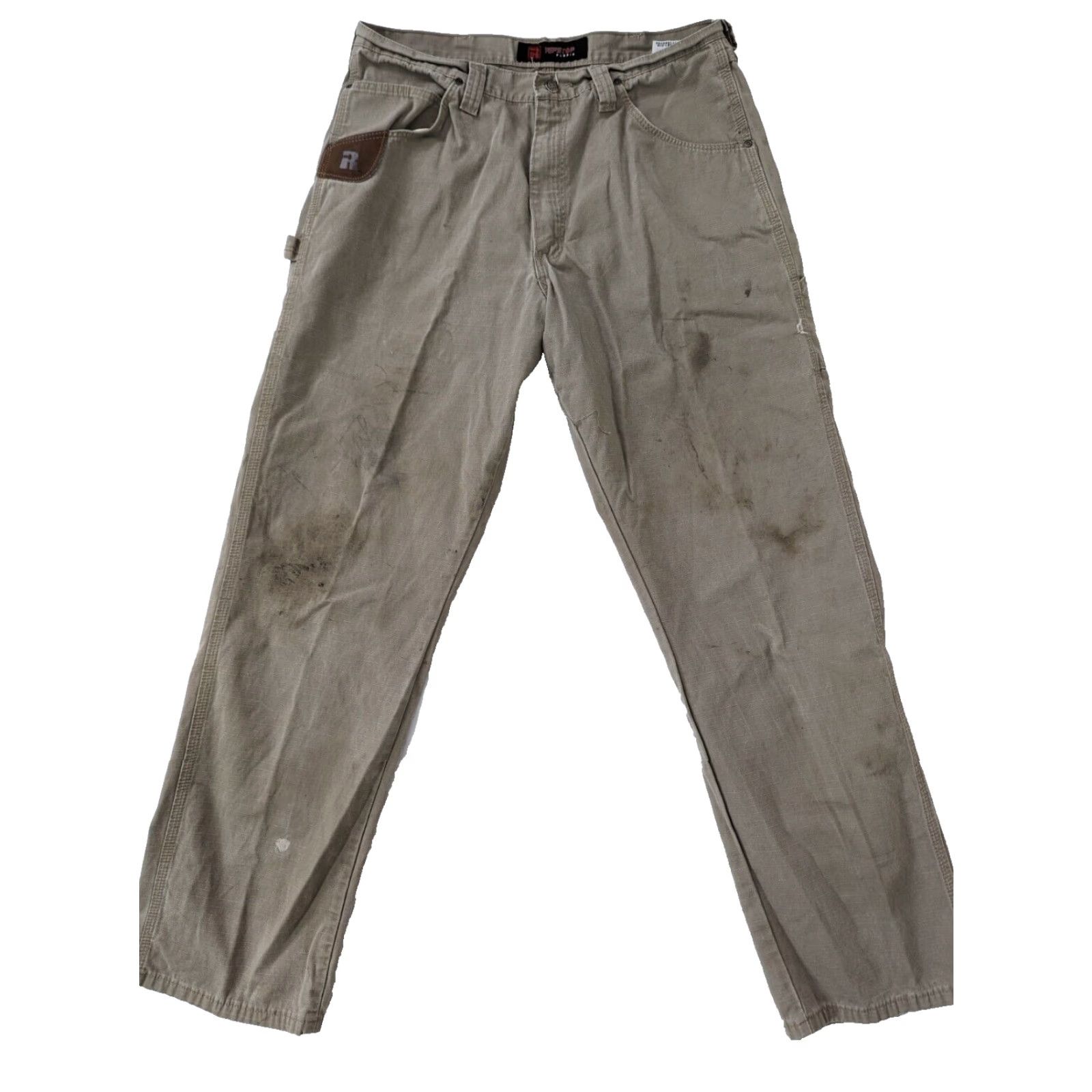 Wrangler Wrangler Riggs Workwear Pants Mens 36 X 34 Brown Cotton P1M Size US 36 / EU 52 - 2 Thumbnail