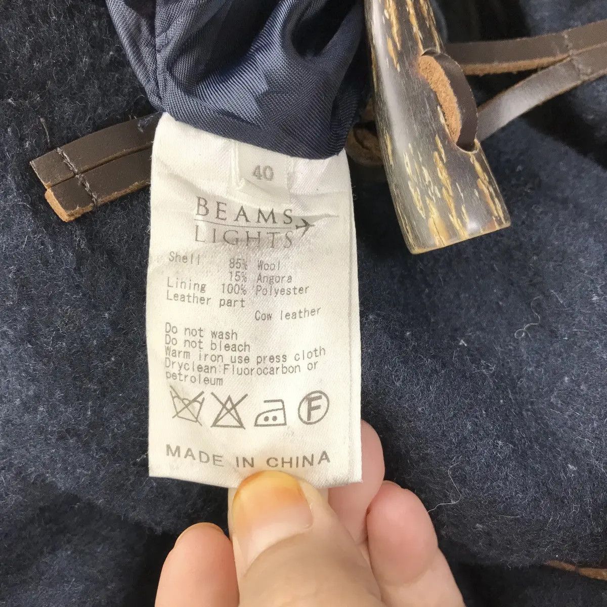 Beams Plus Vtg BEAMS LIGHT PLUS Japan Designer Minimalist Duffel Coat Size US M / EU 48-50 / 2 - 5 Thumbnail
