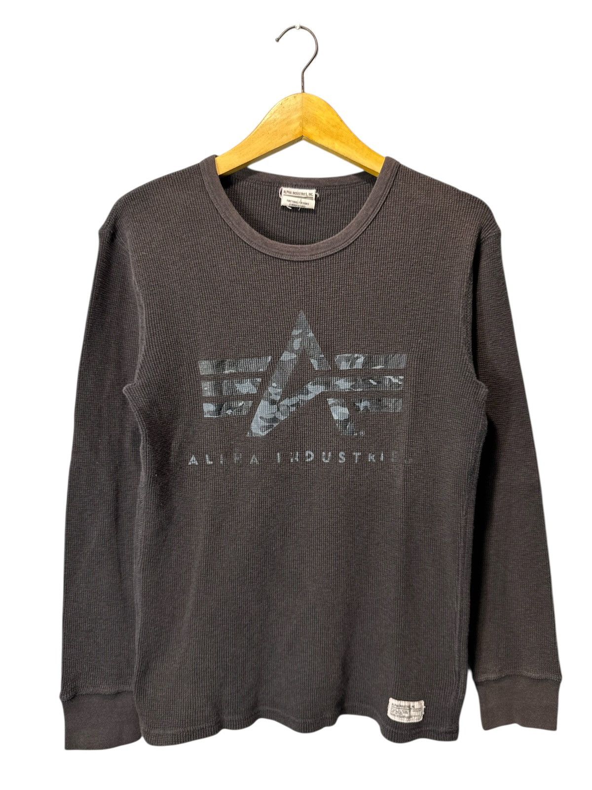 Alpha Industries SICK FADED ALPHA INDUSTRIES THERMAL LONG SLEEVE TEE Size US M / EU 48-50 / 2 - 1 Thumbnail