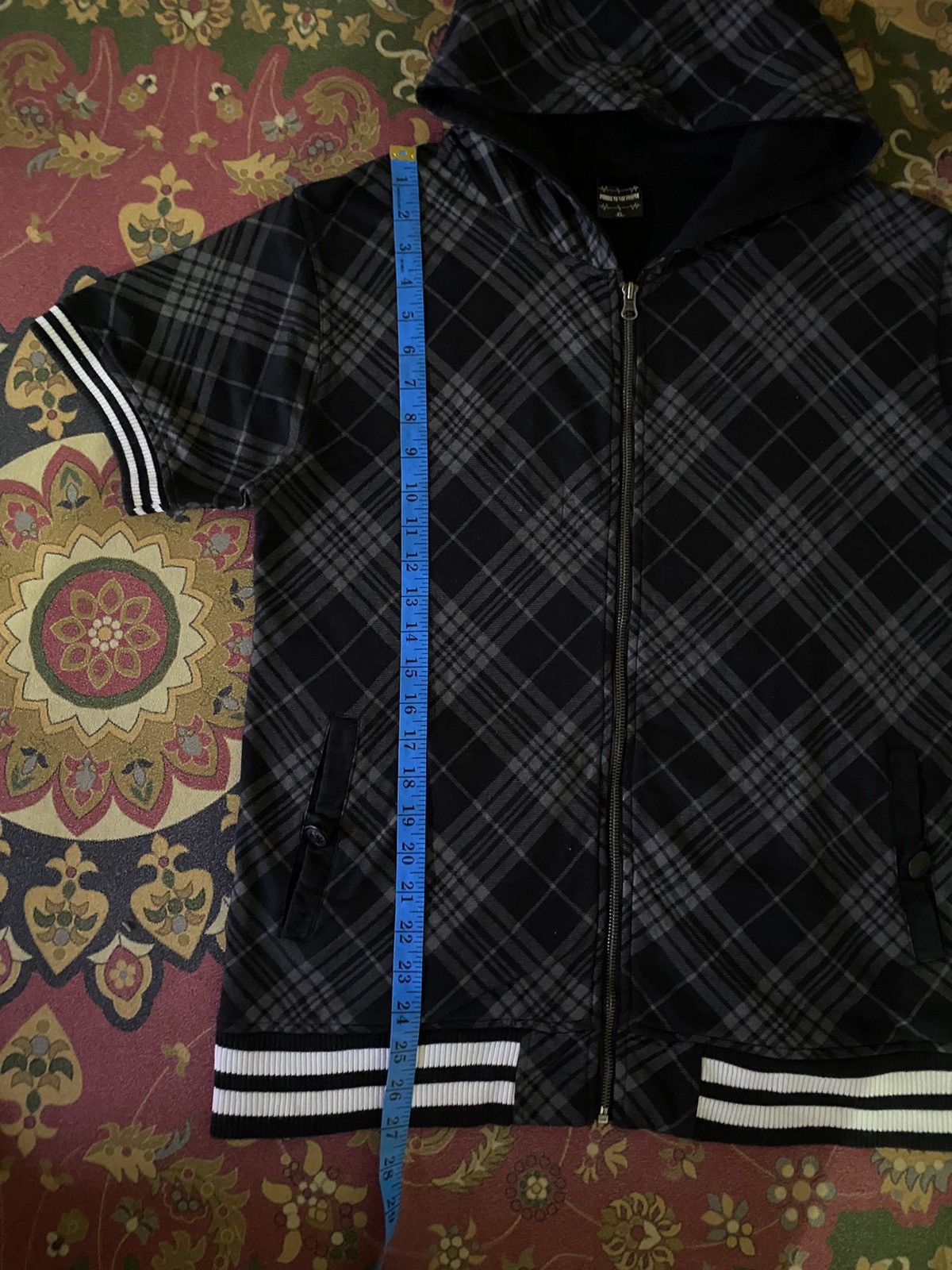 Japanese Brand × Vintage Japanese Brand Power To The People Zipper Hoodie Punk Style Size US L / EU 52-54 / 3 - 13 Thumbnail