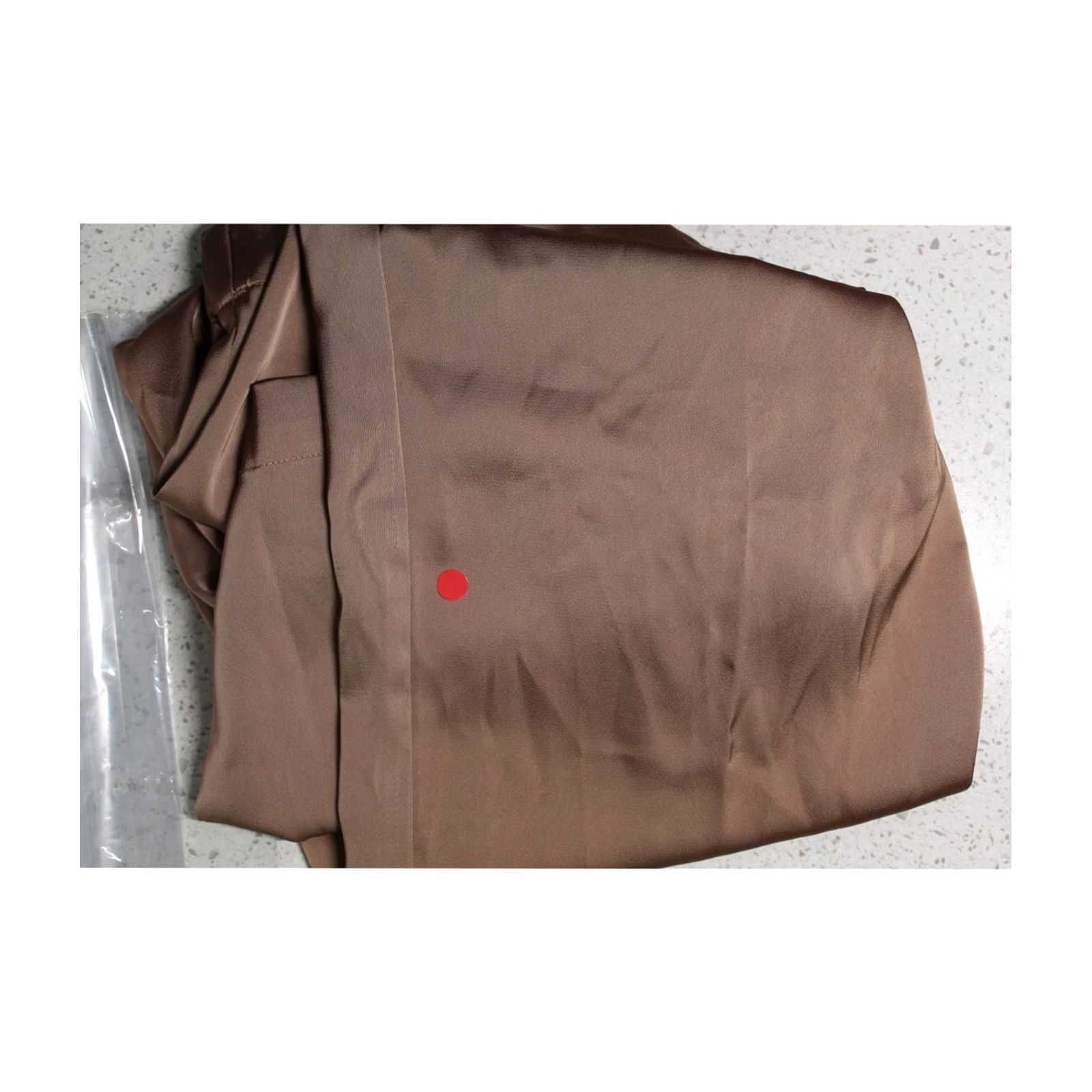Calvin Klein VINTAGE? Calvin Klein Womens Pull On Satin Wide Leg Relaxed Casual Pants XL Beige Size 40" / US 18 - 2 Thumbnail
